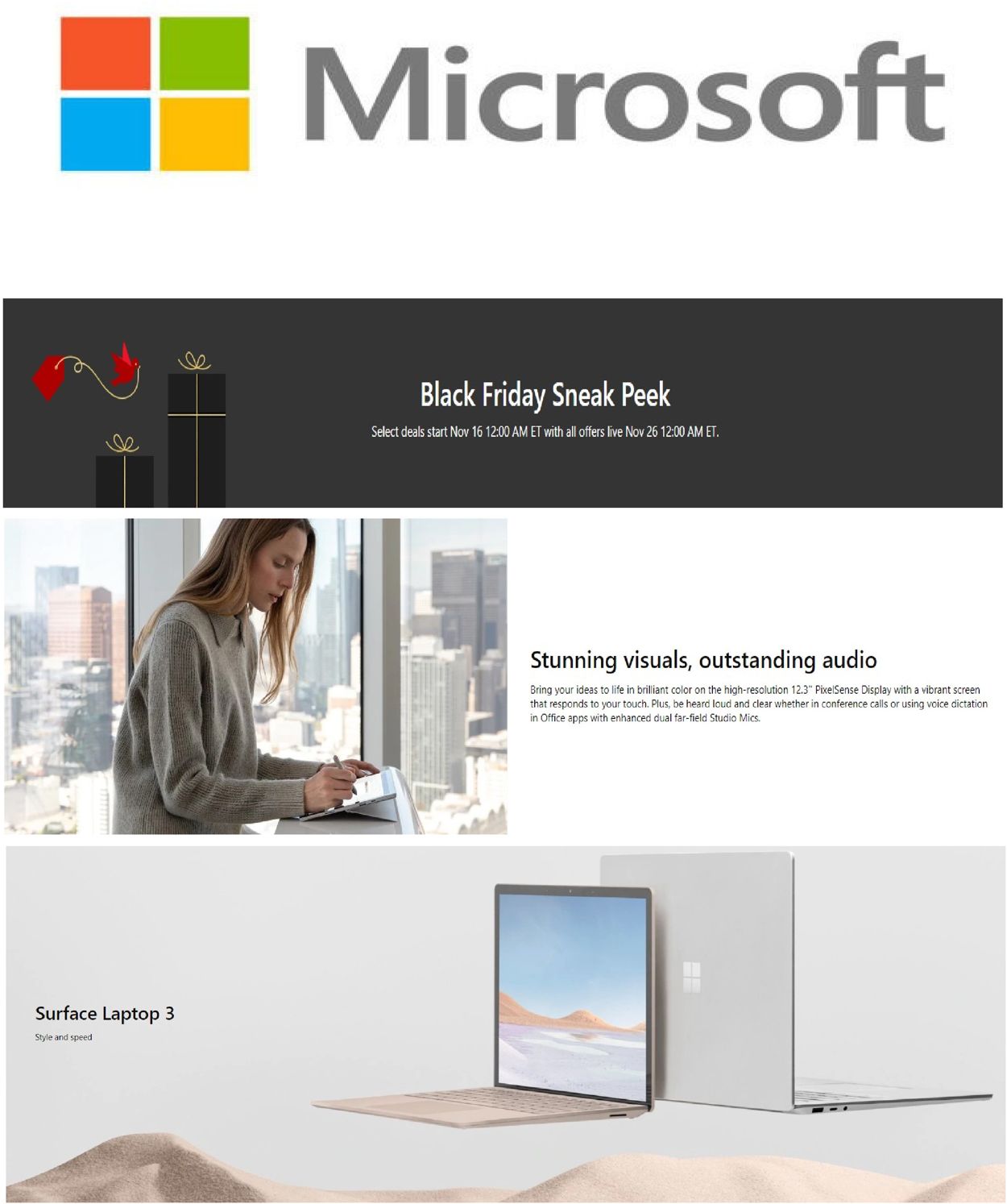Microsoft Black Friday 2020 Weekly Ad Circular - valid 11/13-11/24/2020