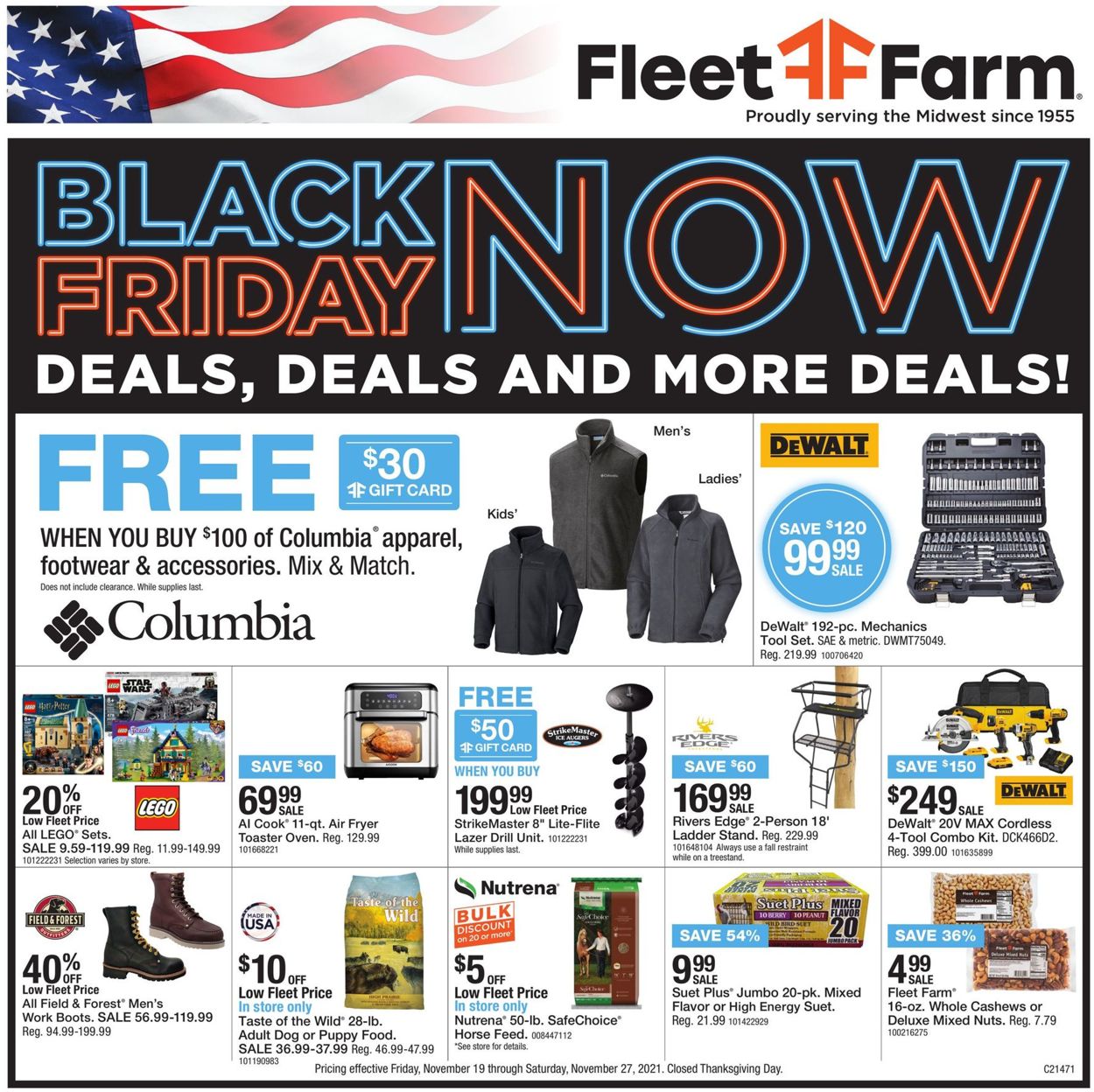 Mills Fleet Farm BLACK FRIDAY AD 2021 Weekly Ad Circular - valid 11/19-11/27/2021