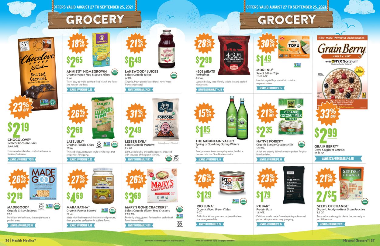 Natural Grocers Weekly Ad Circular - valid 08/27-09/25/2021 (Page 19)