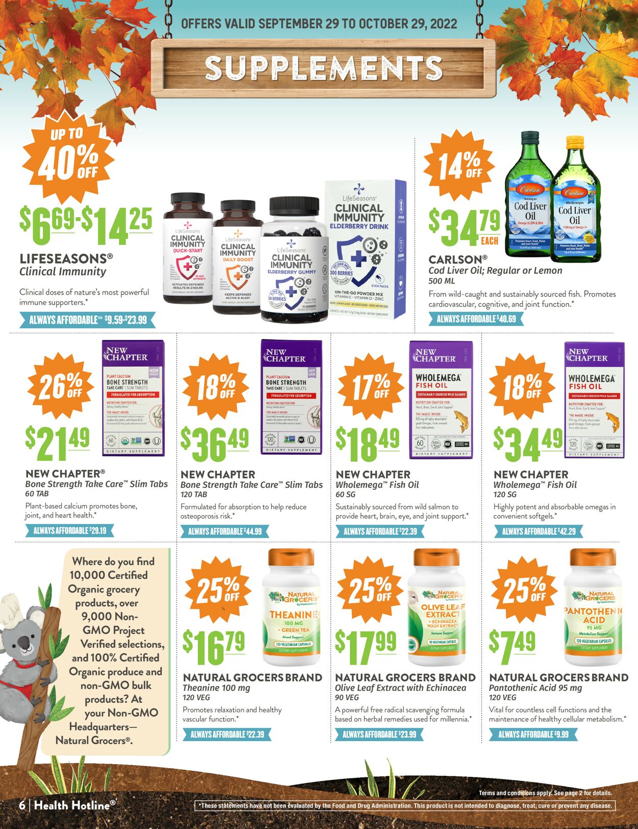 Natural Grocers Weekly Ad Circular - valid 09/29-10/29/2022 (Page 6)