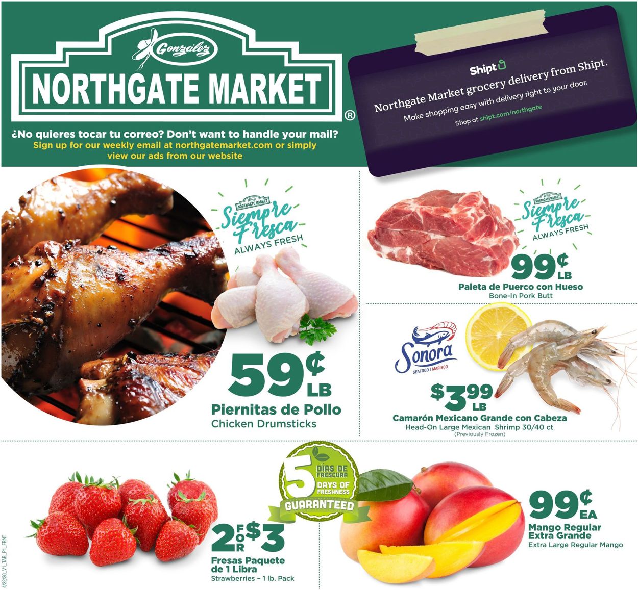 Northgate Market Weekly Ad Circular - valid 04/22-04/28/2020