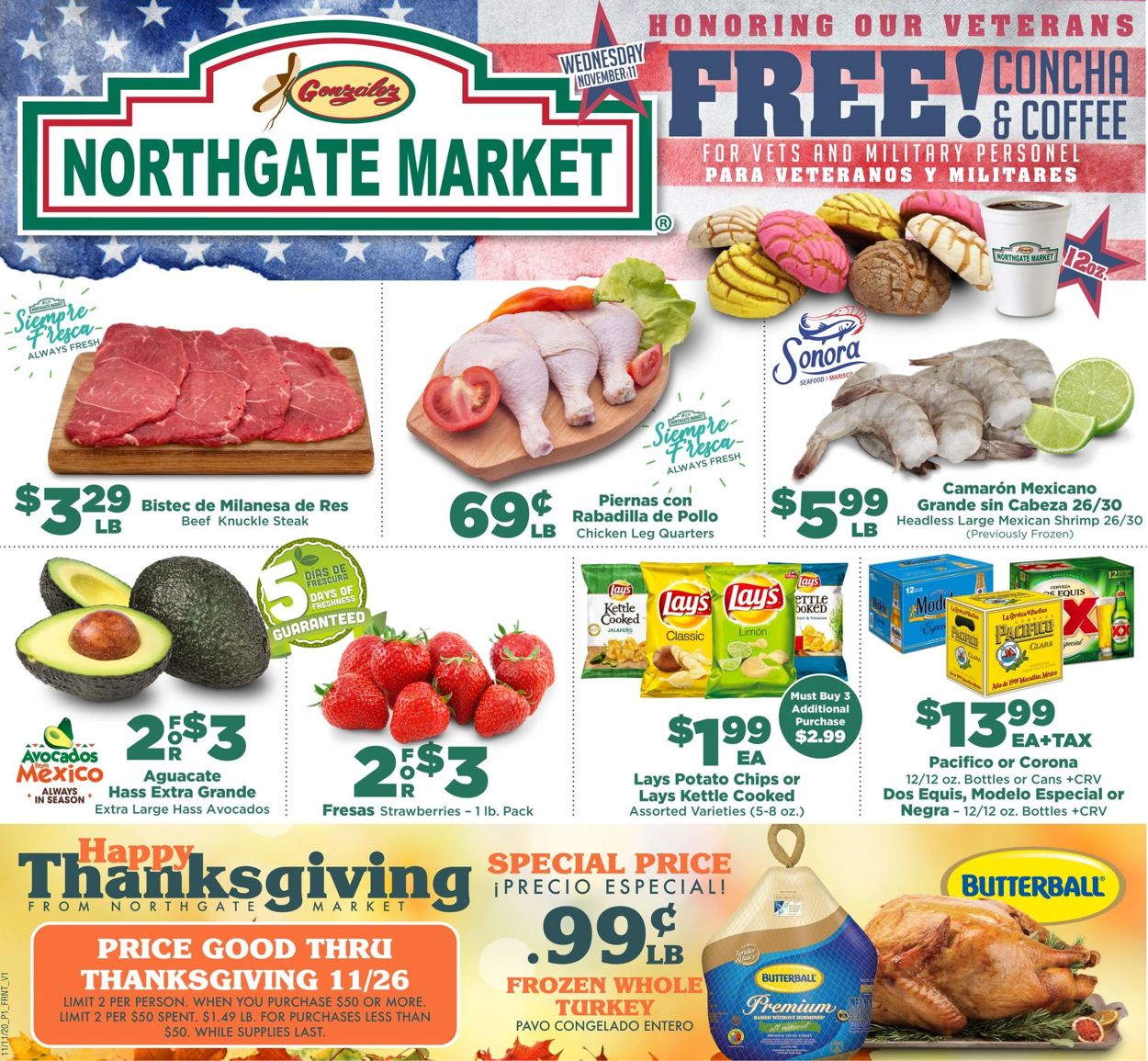 Northgate Market Weekly Ad Circular - valid 11/11-11/17/2020