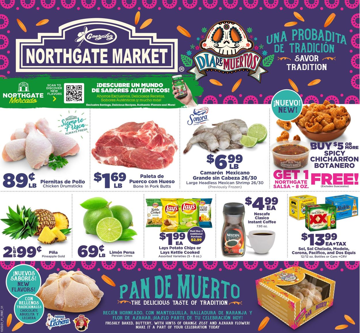 Northgate Market Dia De Muertos 2021 Weekly Ad Circular - valid 10/20-10/26/2021