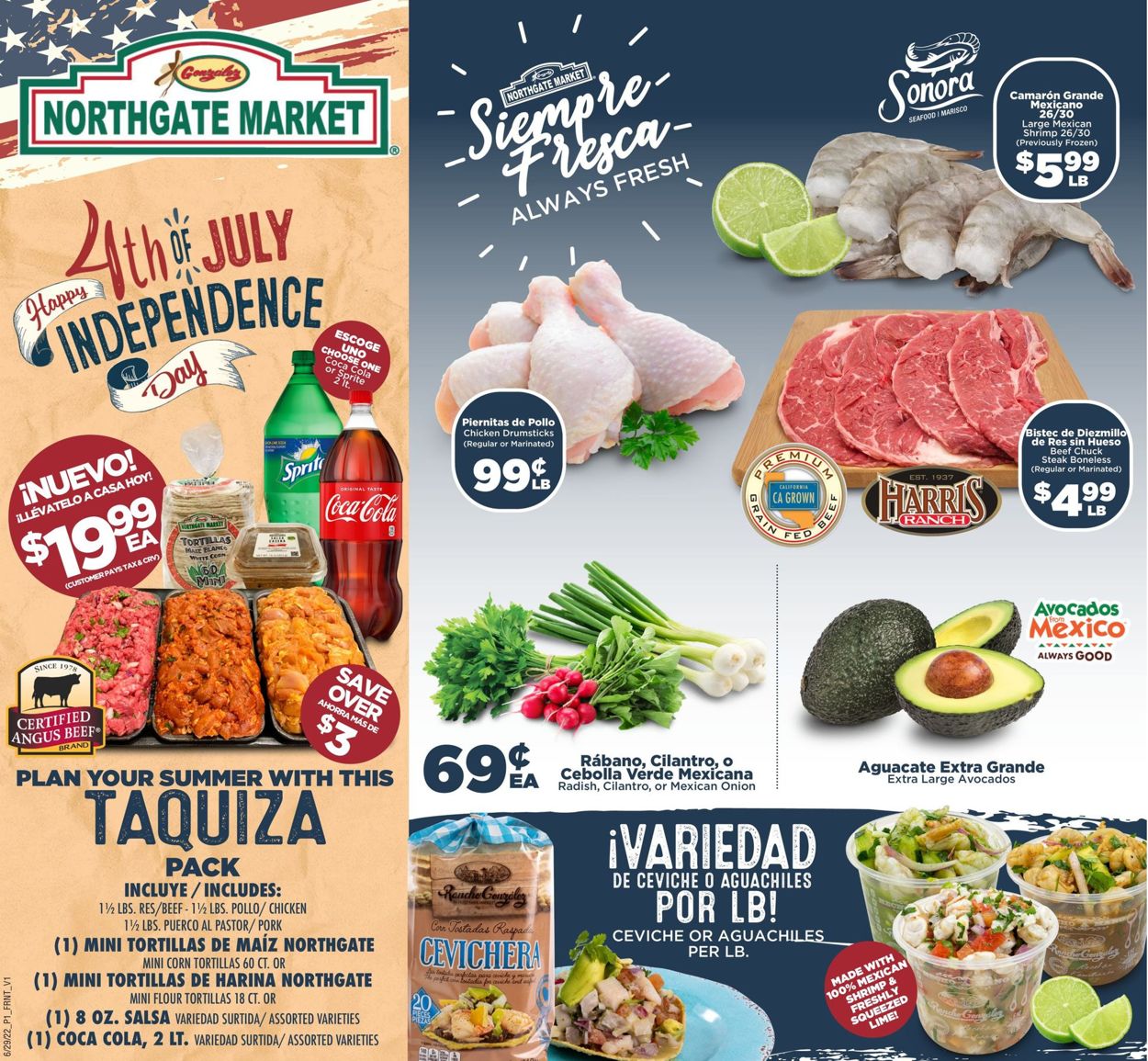 Northgate Market - 4th of July Sale Weekly Ad Circular - valid 06/29-07/05/2022