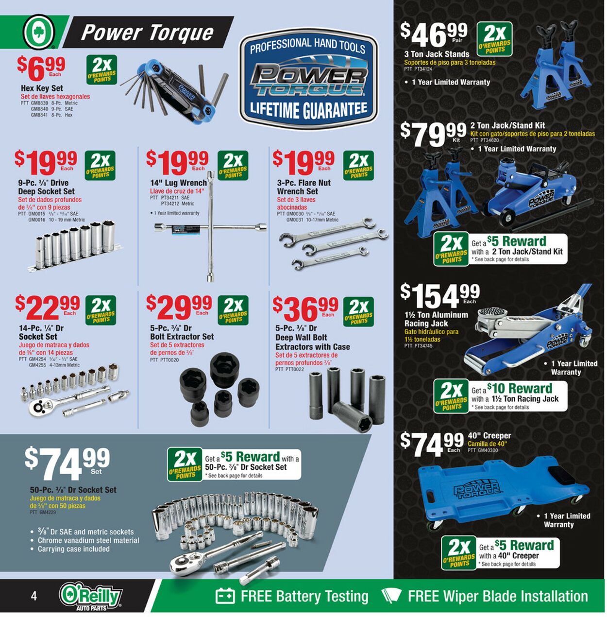O'Reilly Auto Parts Weekly Ad Circular - valid 08/31-09/27/2022 (Page 4)
