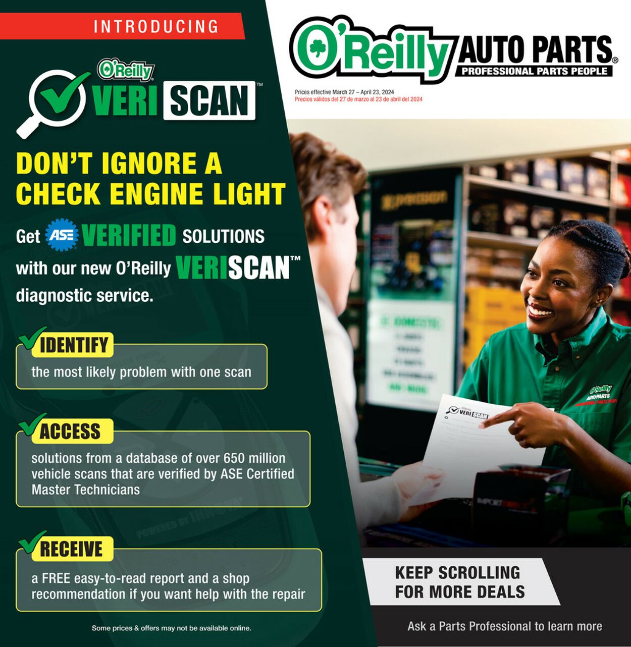 O'Reilly Auto Parts Weekly Ad Circular - valid 03/27-04/23/2024