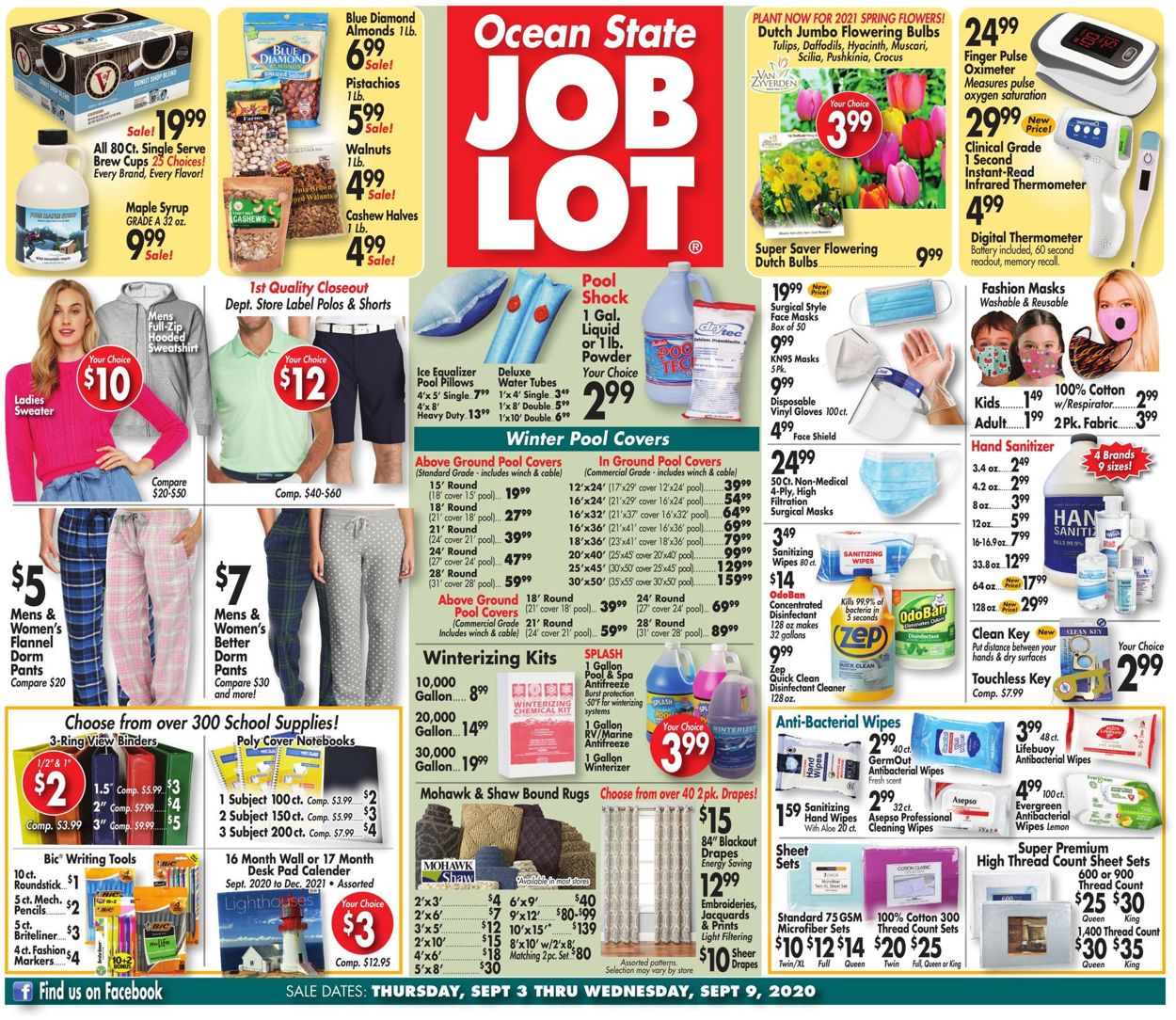 Ocean State Job Lot Weekly Ad Circular - valid 09/03-09/09/2020
