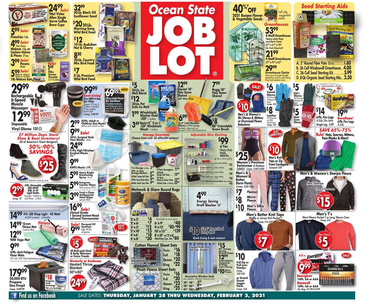 Ocean State Job Lot Weekly Ad Circular - valid 01/28-02/03/2021