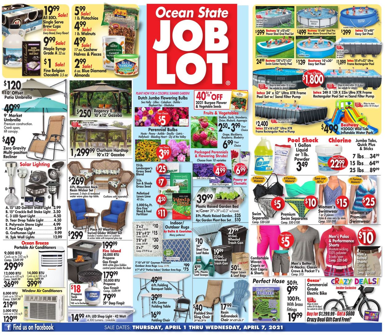 Ocean State Job Lot Weekly Ad Circular - valid 04/01-04/07/2021