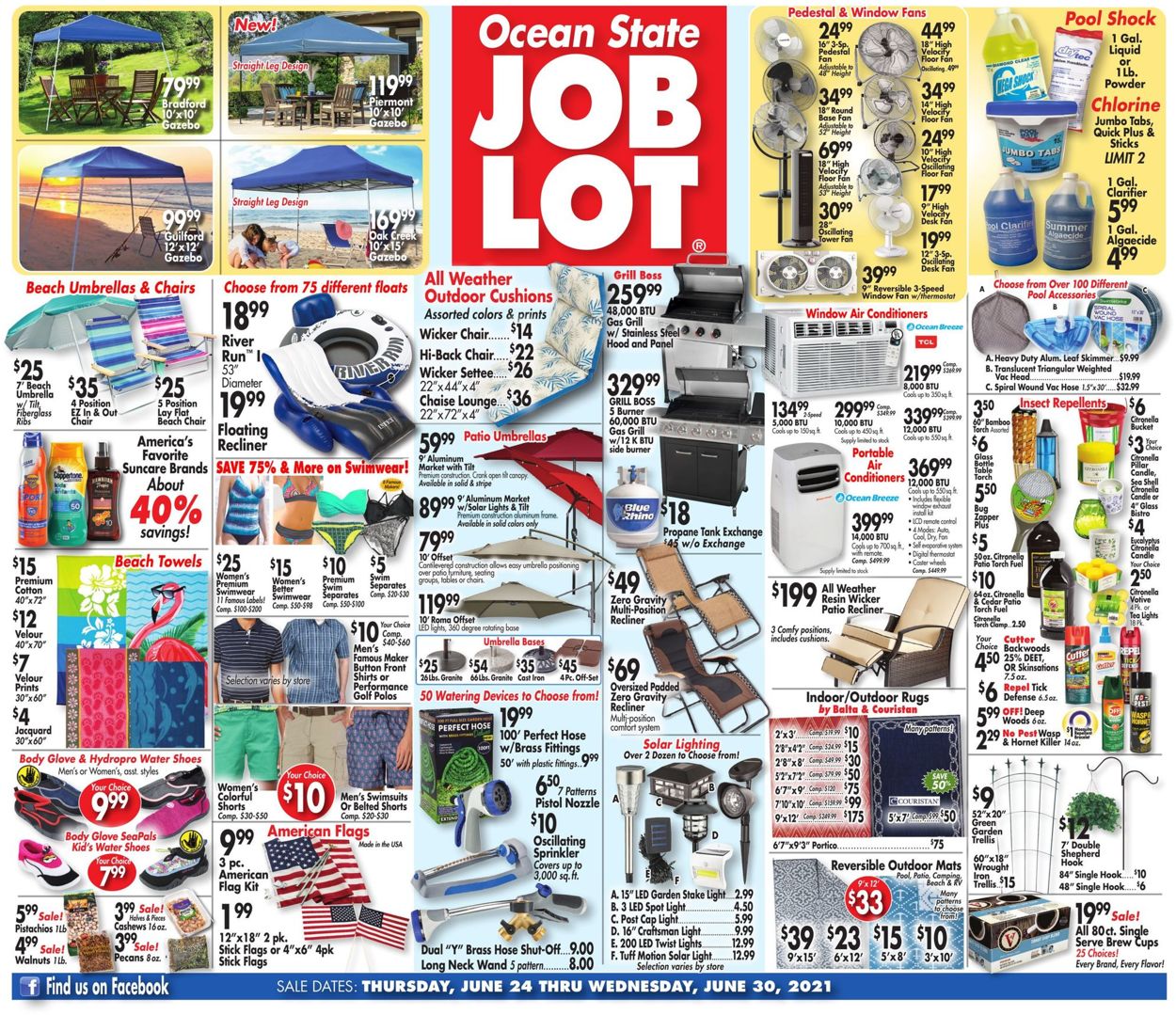 Ocean State Job Lot Weekly Ad Circular - valid 06/24-06/30/2021