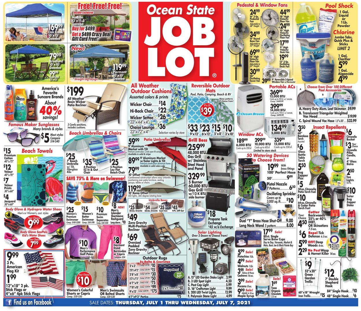 Ocean State Job Lot Weekly Ad Circular - valid 07/01-07/07/2021