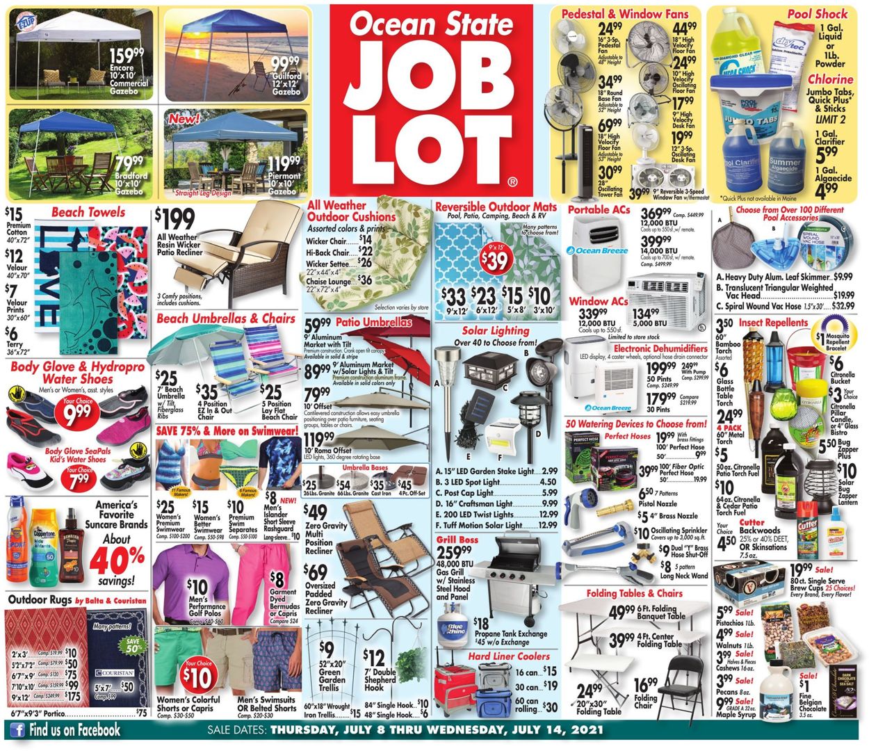 Ocean State Job Lot Weekly Ad Circular - valid 07/08-07/14/2021