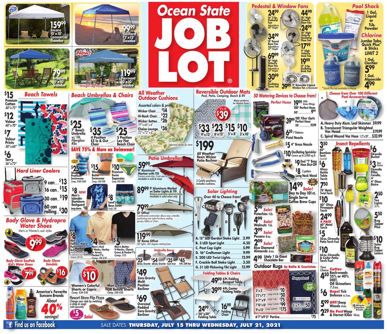 Ocean State Job Lot Weekly Ad Circular - valid 07/15-07/21/2021