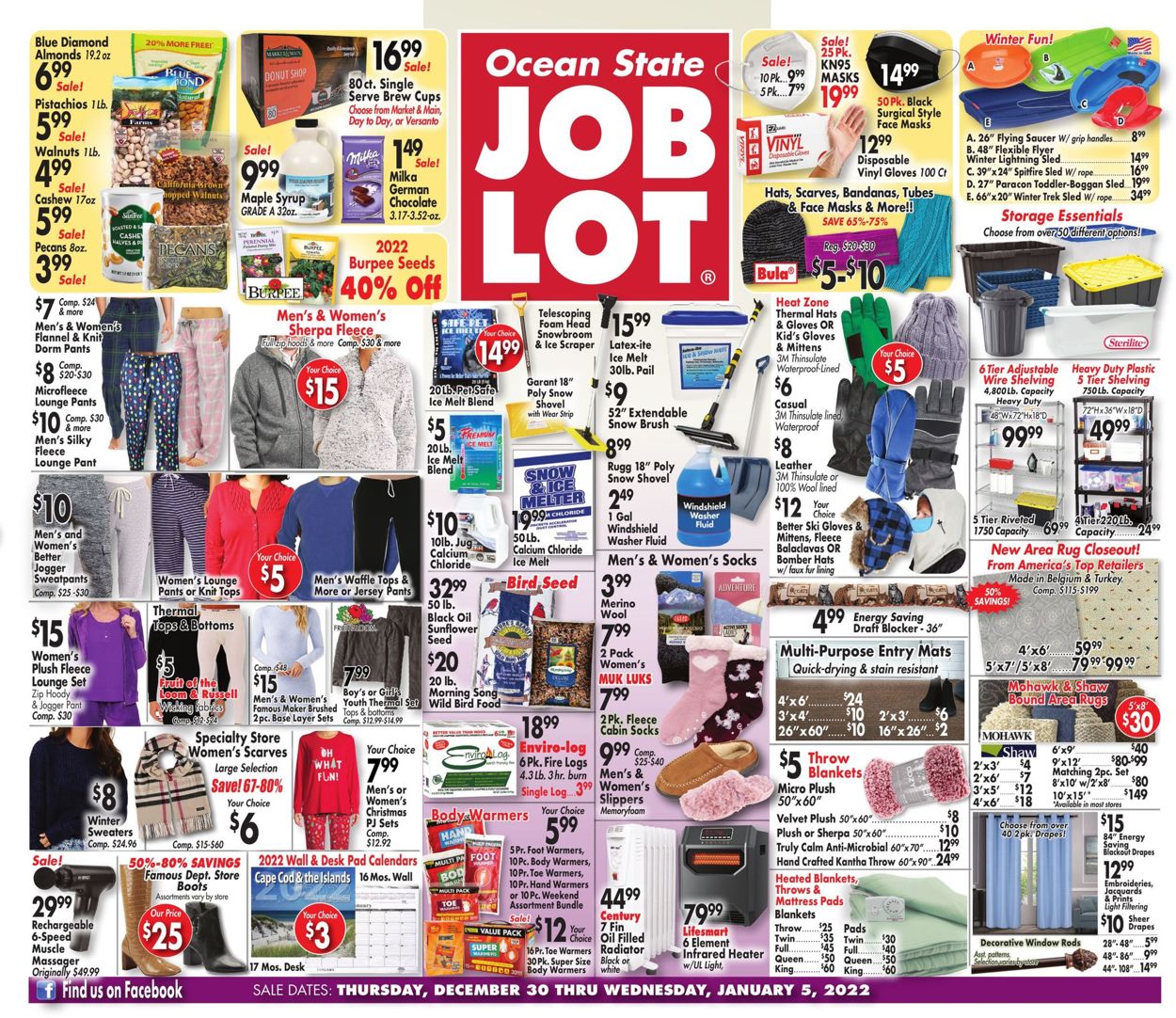 Ocean State Job Lot Weekly Ad Circular - valid 12/30-01/05/2022