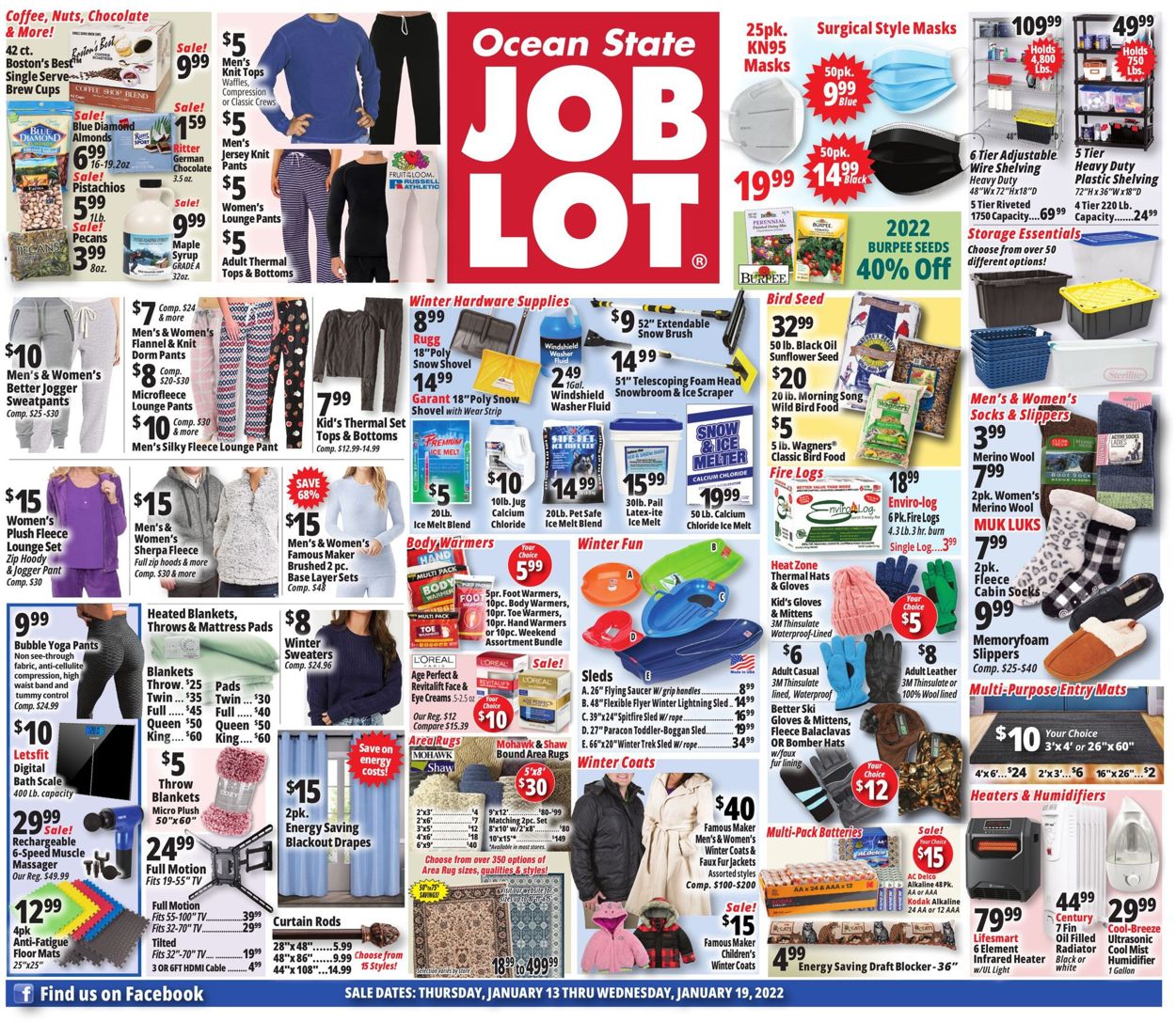 Ocean State Job Lot Weekly Ad Circular - valid 01/13-01/19/2022