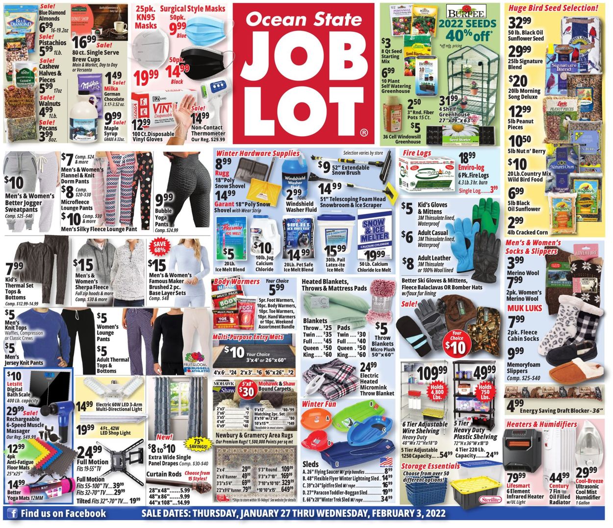 Ocean State Job Lot Weekly Ad Circular - valid 01/27-02/03/2022