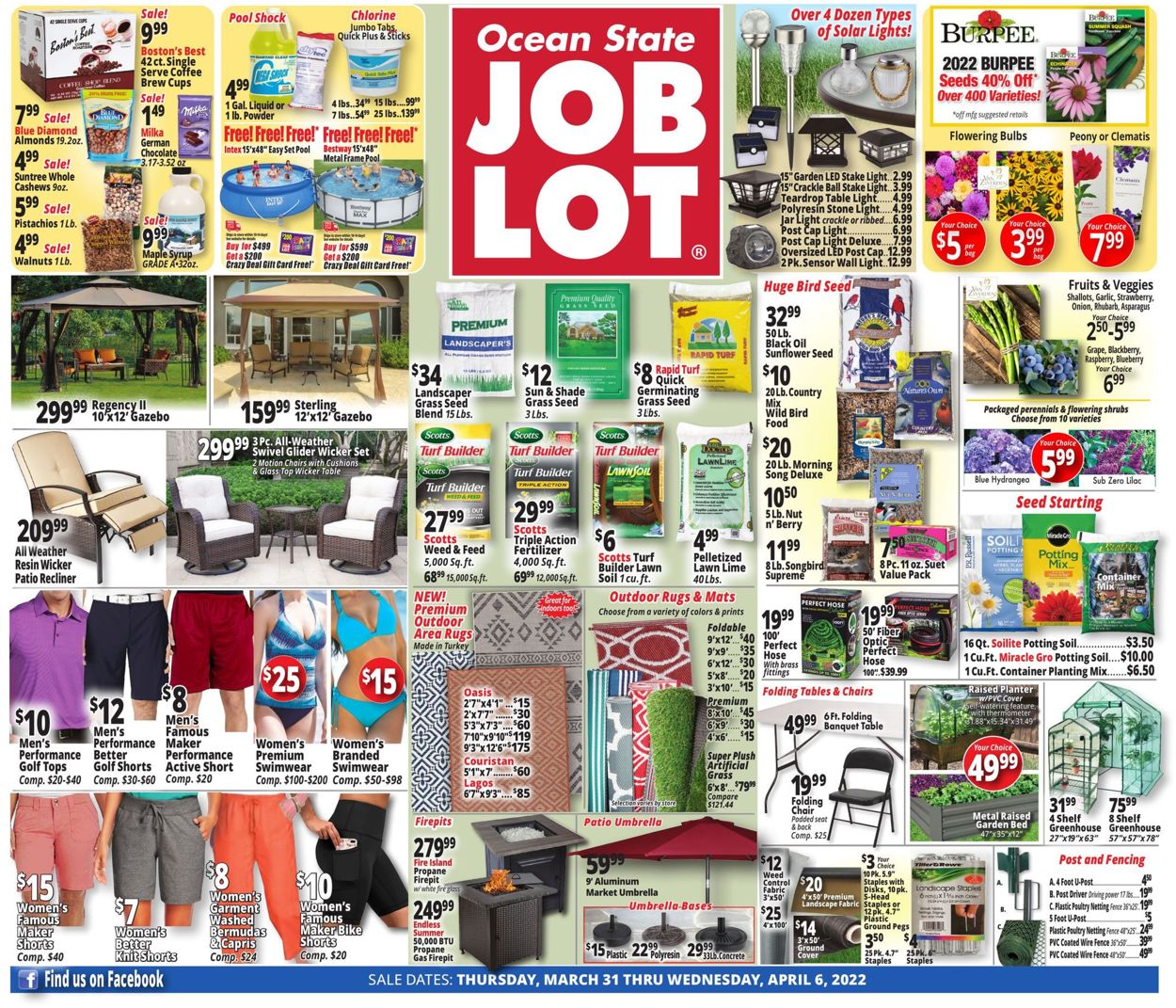 Ocean State Job Lot Weekly Ad Circular - valid 03/31-04/06/2022
