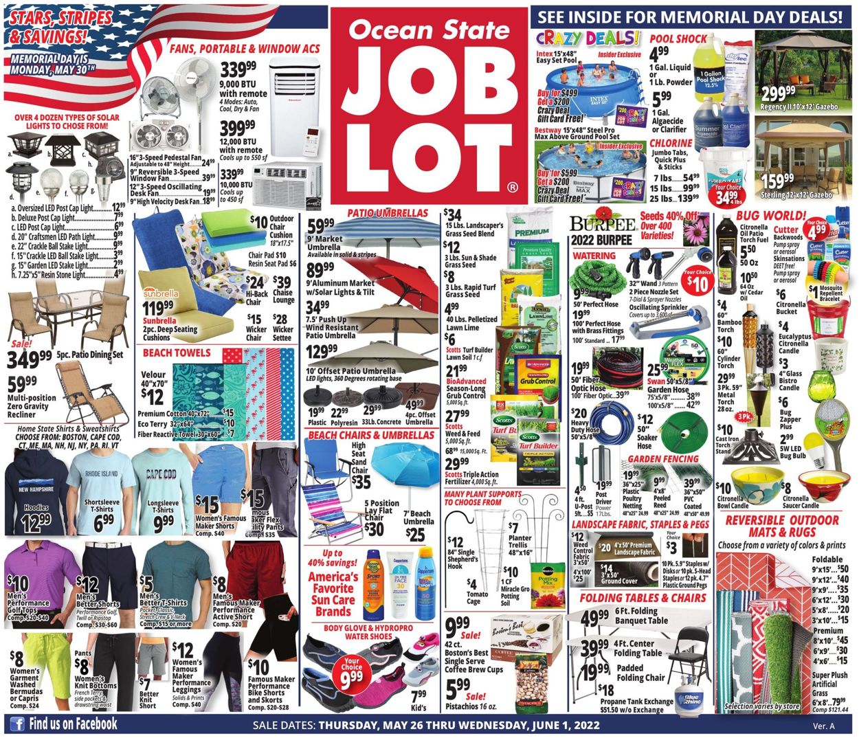Ocean State Job Lot Weekly Ad Circular - valid 05/26-06/01/2022