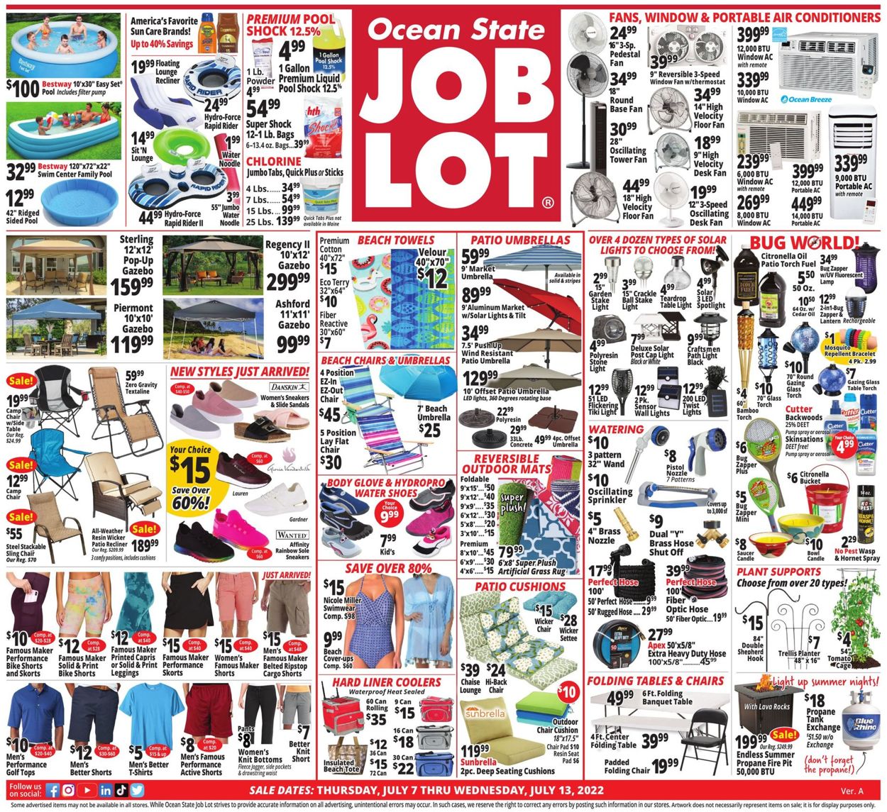 Ocean State Job Lot Weekly Ad Circular - valid 07/07-07/13/2022