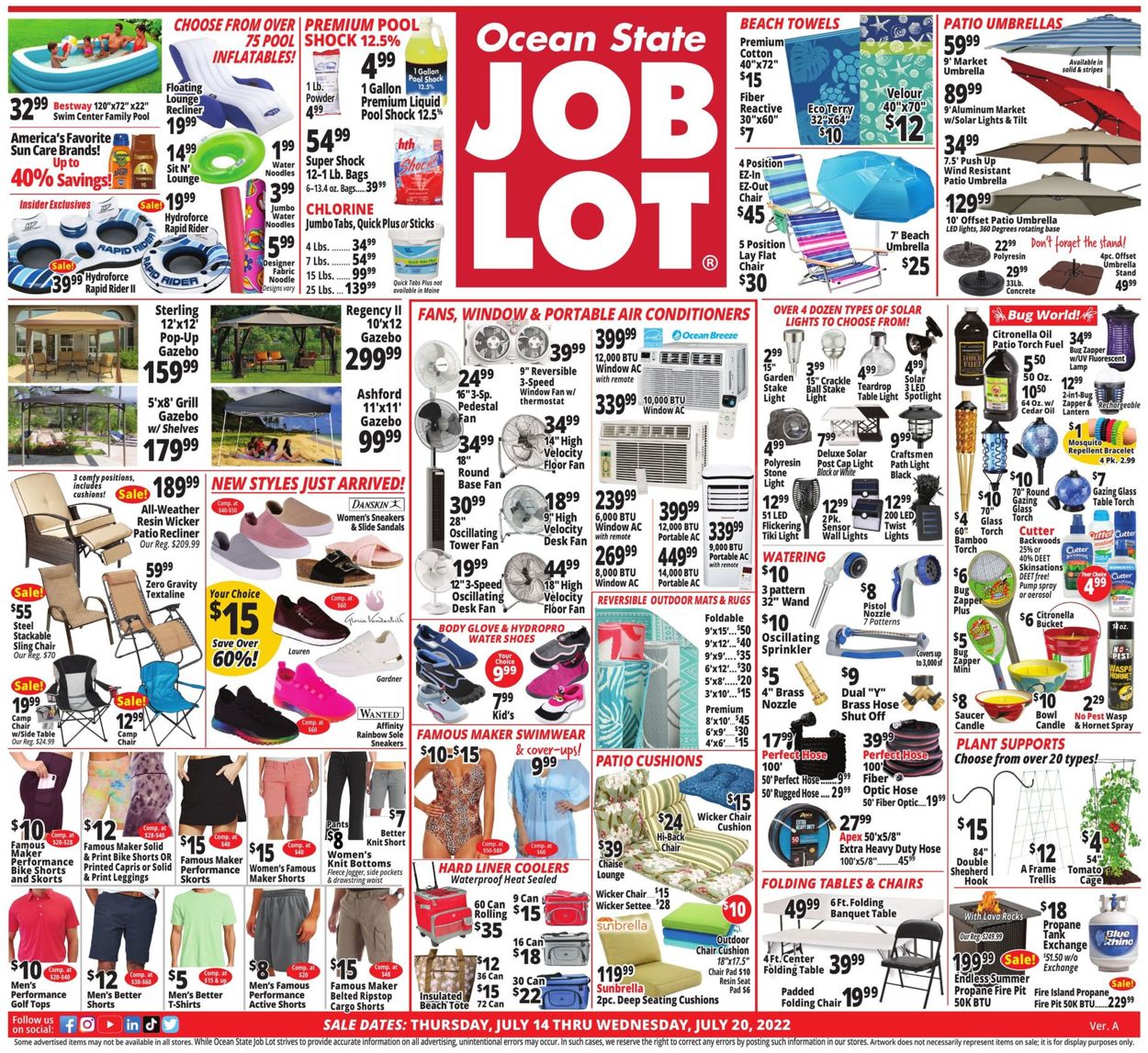 Ocean State Job Lot Weekly Ad Circular - valid 07/14-07/20/2022