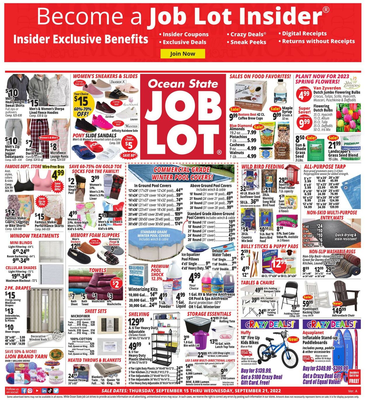 Ocean State Job Lot Weekly Ad Circular - valid 09/15-09/21/2022