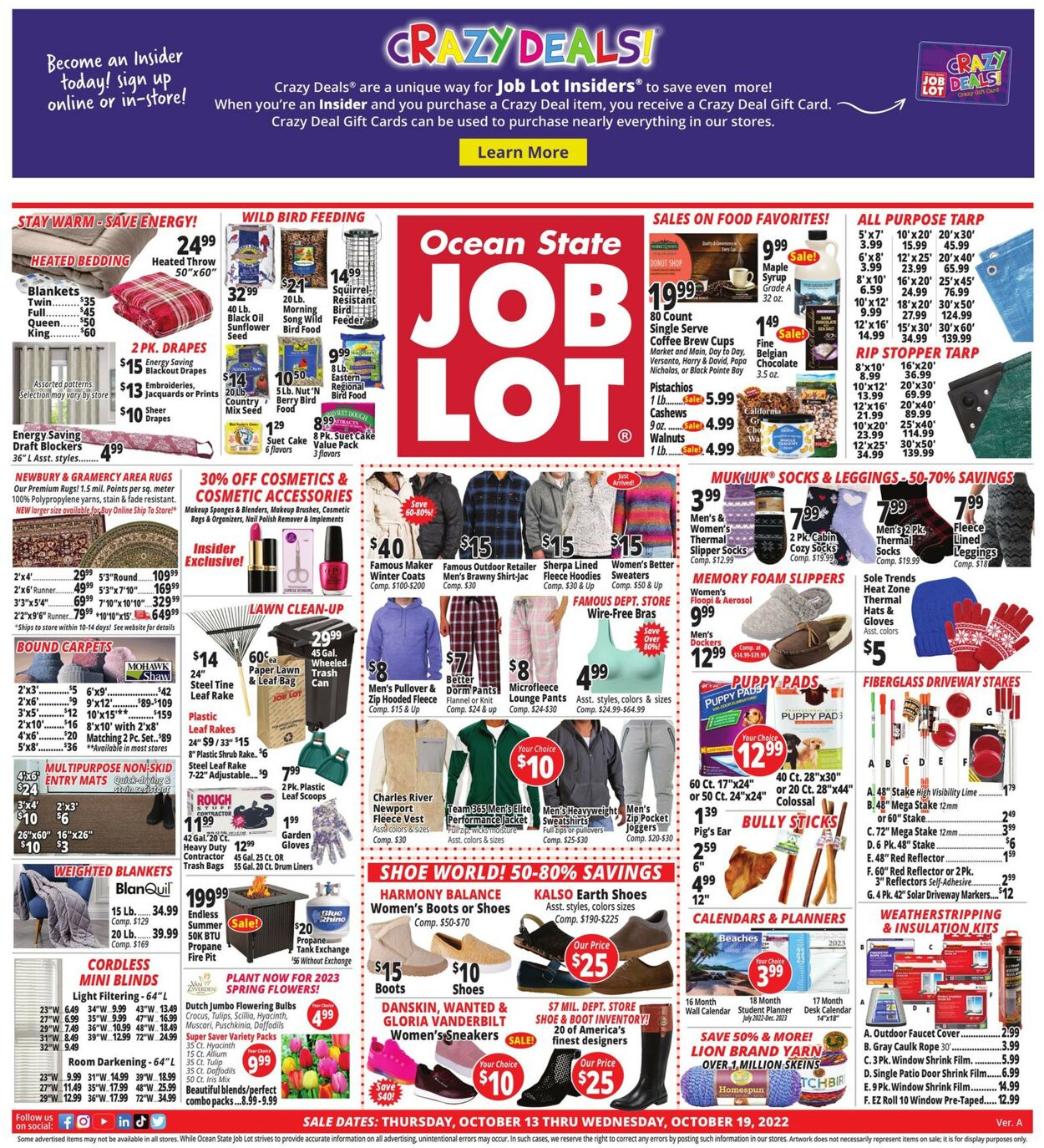 Ocean State Job Lot Weekly Ad Circular - valid 10/13-10/19/2022