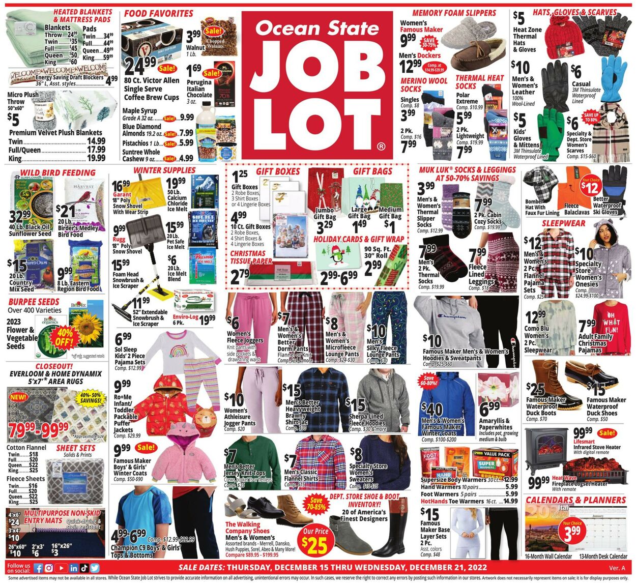 Ocean State Job Lot Weekly Ad Circular - valid 12/15-12/21/2022
