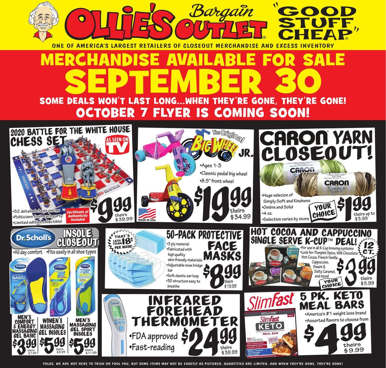 Ollie's Weekly Ad Circular - valid 09/30-10/06/2020