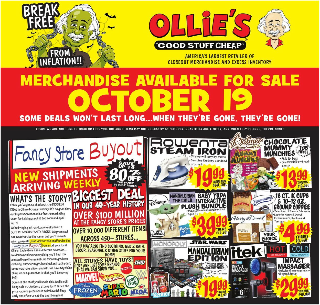 Ollie's Weekly Ad Circular - valid 10/19-10/25/2022