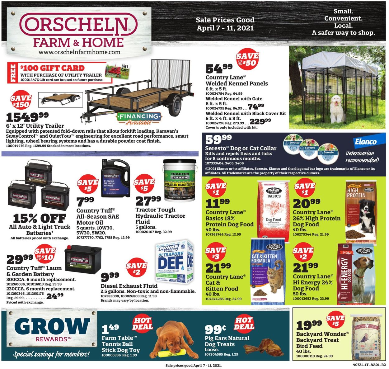Orscheln Farm and Home Weekly Ad Circular - valid 04/07-04/11/2021