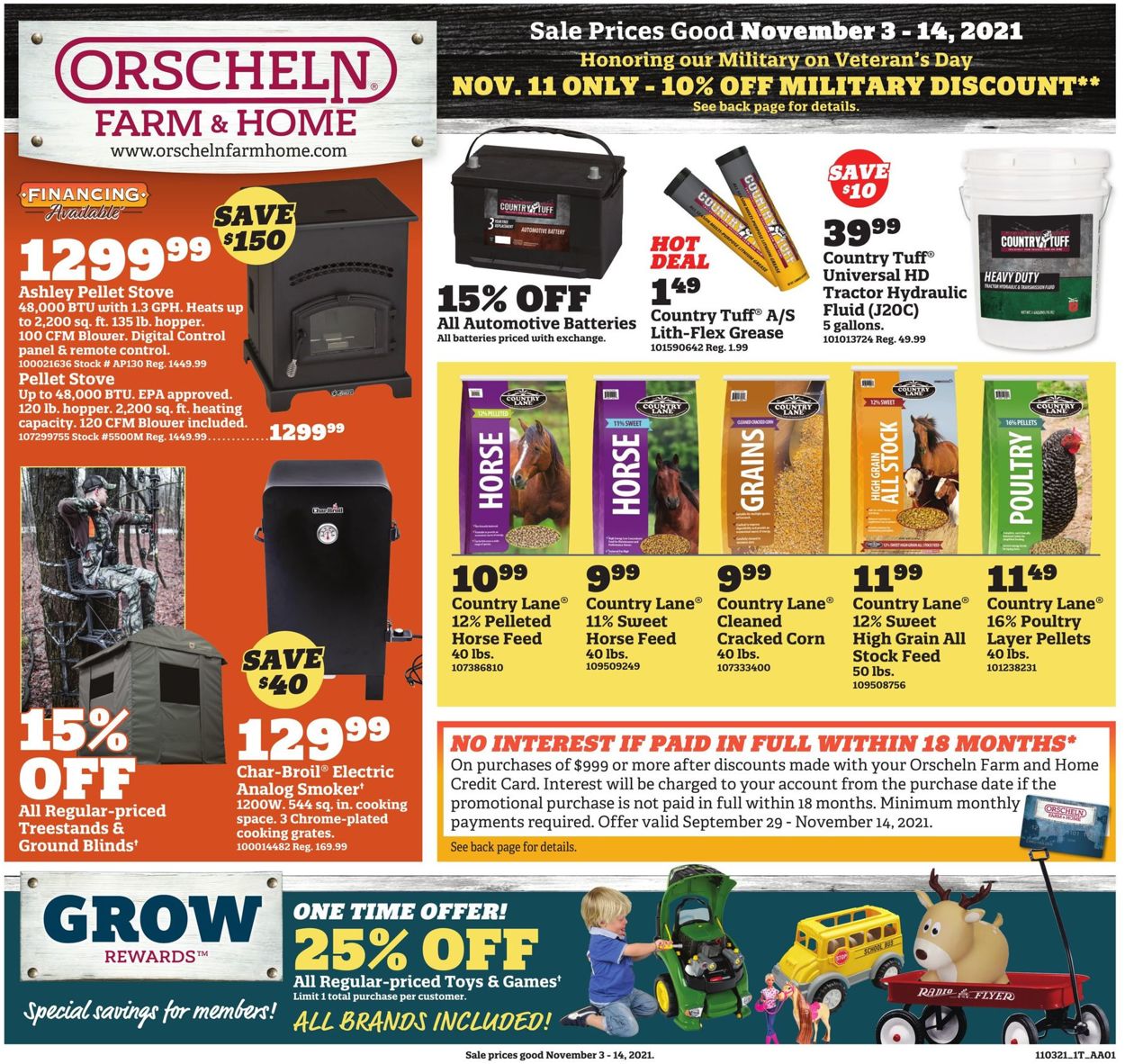Orscheln Farm and Home Weekly Ad Circular - valid 11/03-11/14/2021