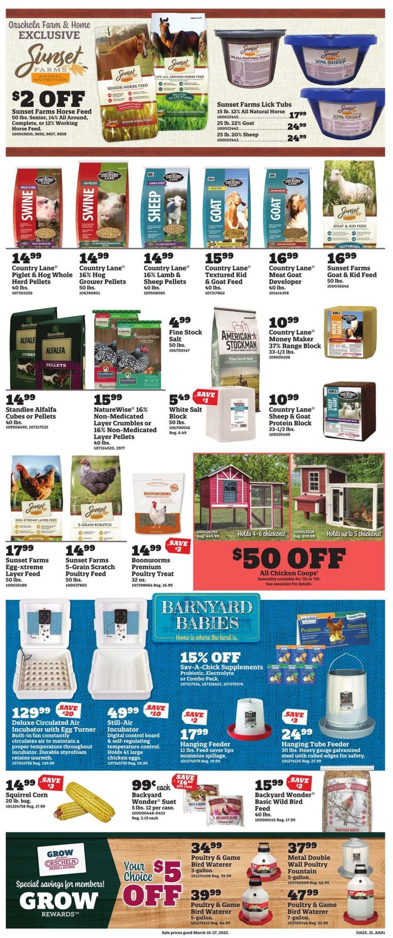 Orscheln Farm and Home Weekly Ad Circular - valid 03/16-03/27/2022 (Page 3)