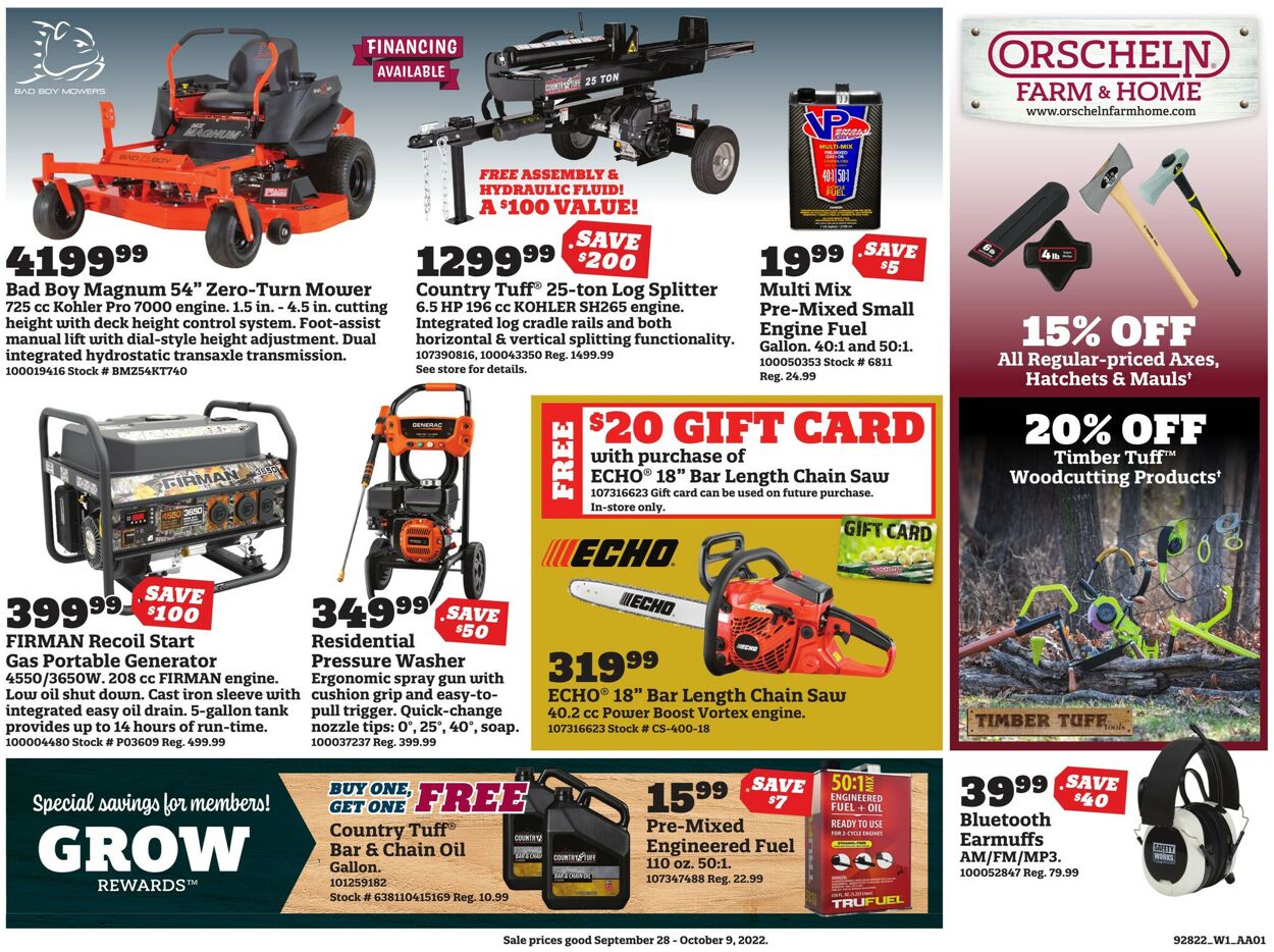 Orscheln Farm and Home Weekly Ad Circular - valid 09/28-10/09/2022 (Page 10)