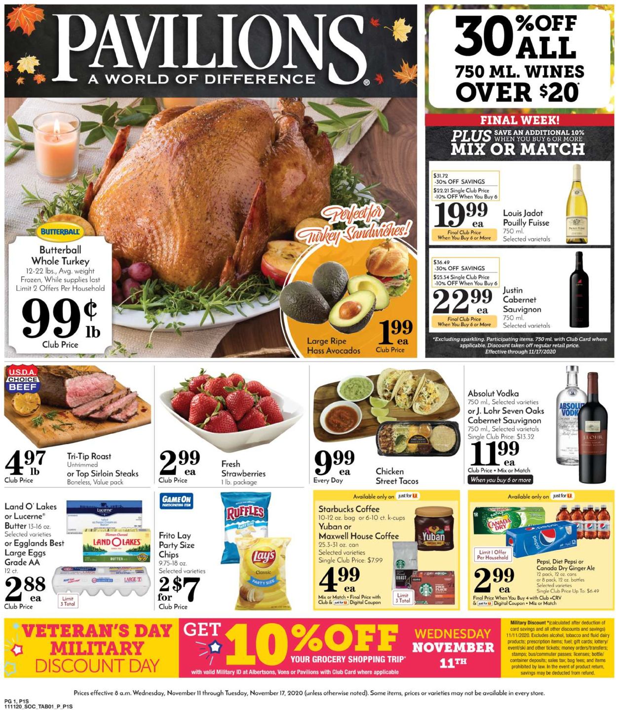 Pavilions Weekly Ad Circular - valid 11/11-11/17/2020
