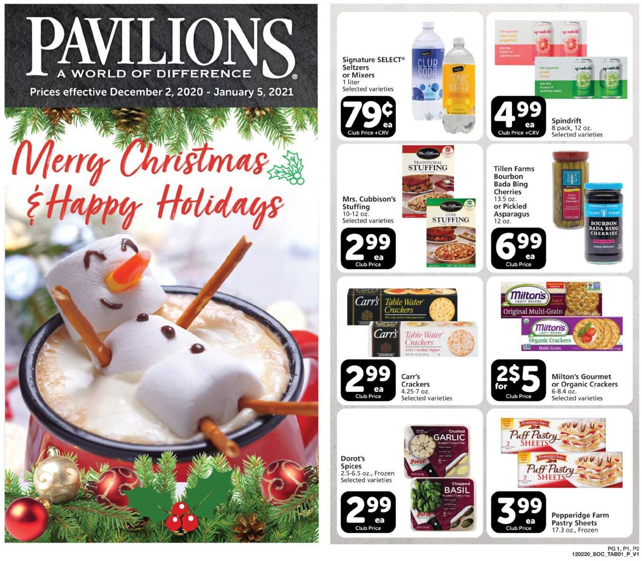 Pavilions Christmas 2020 Weekly Ad Circular - valid 12/02-01/05/2021