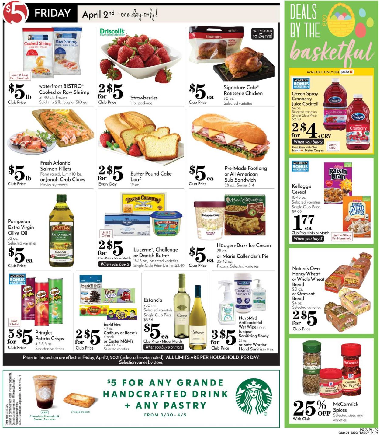 Pavilions - Easter 2021 Ad Weekly Ad Circular - valid 03/31-04/06/2021 (Page 7)