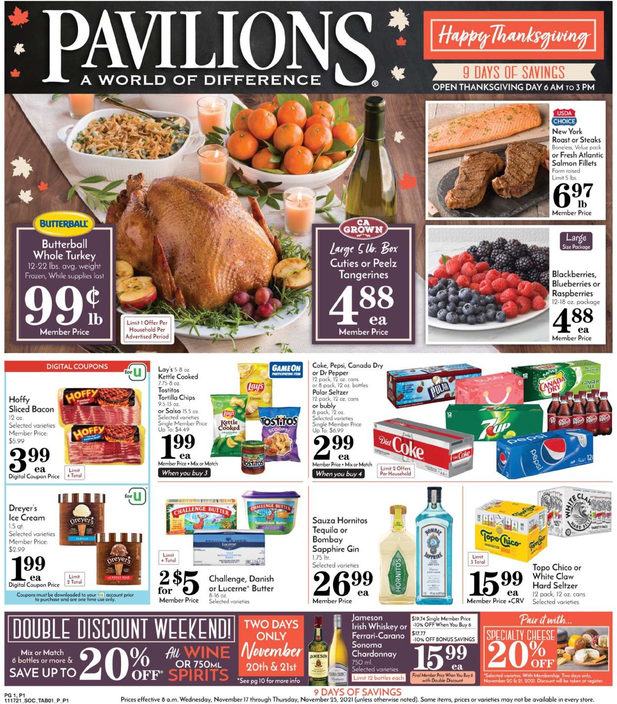 Pavilions Weekly Ad Circular - valid 11/17-11/25/2021
