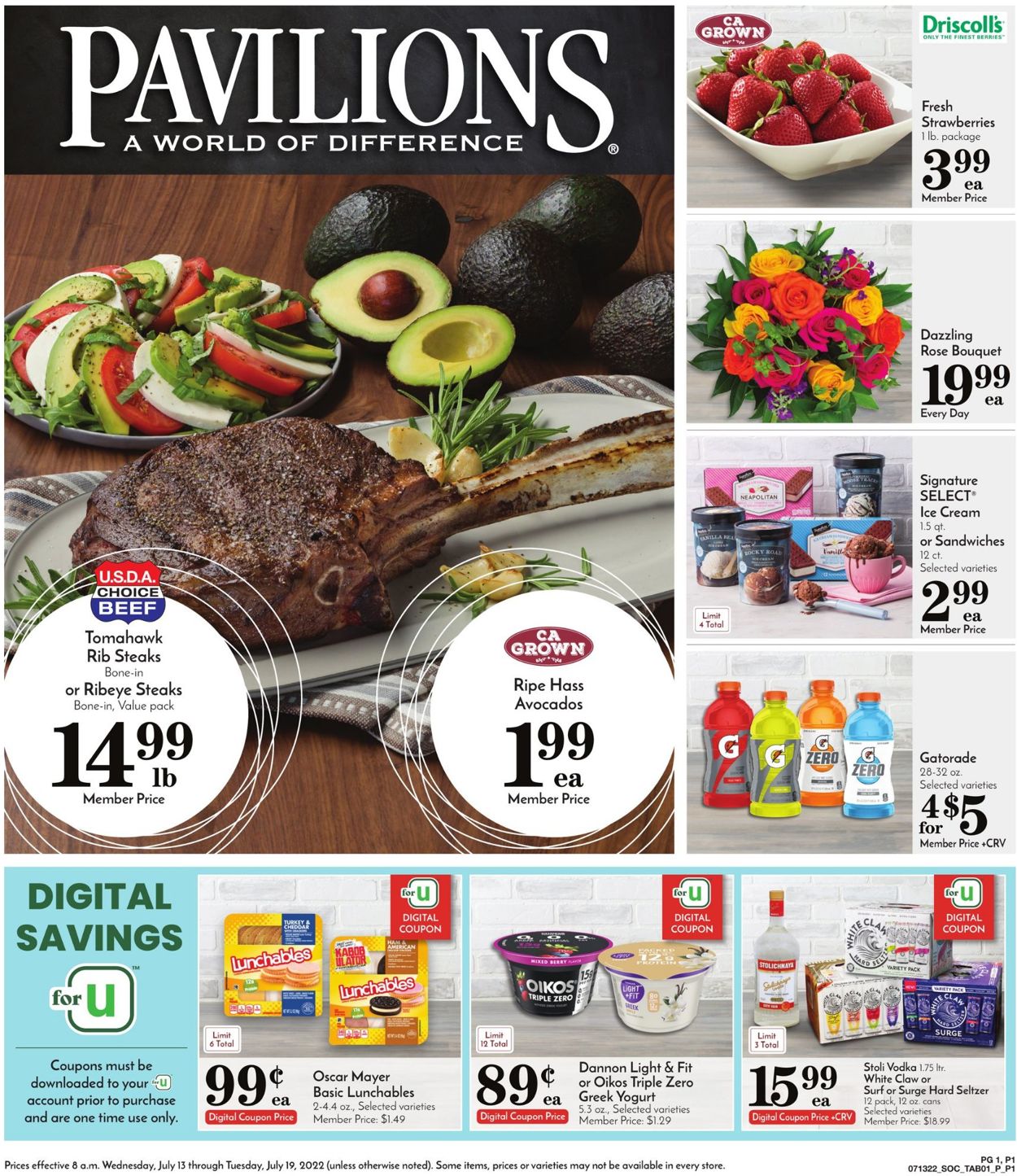Pavilions Weekly Ad Circular - valid 07/13-07/19/2022