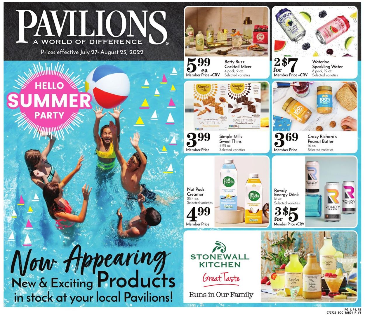 Pavilions Weekly Ad Circular - valid 07/27-08/23/2022