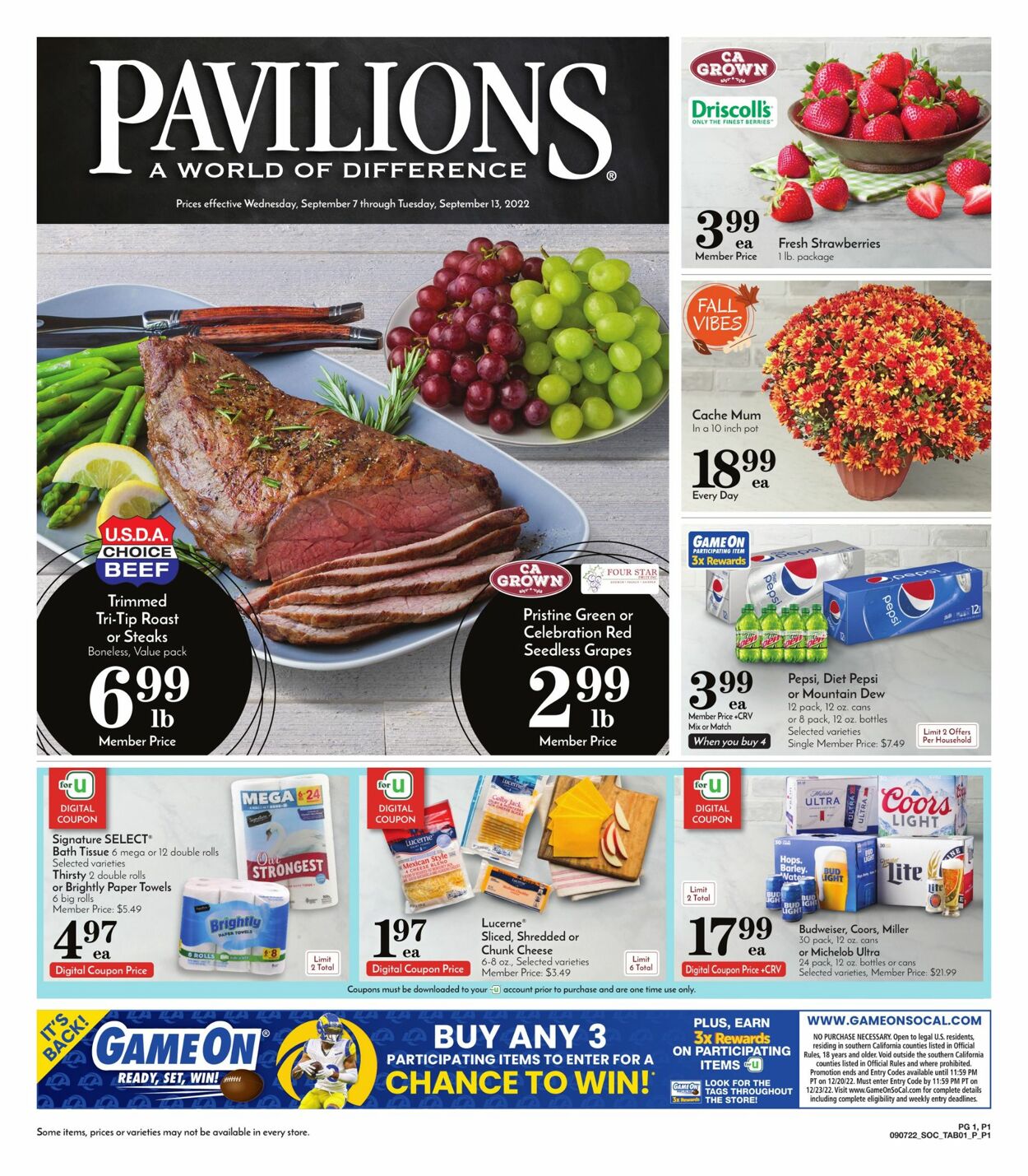 Pavilions Weekly Ad Circular - valid 09/07-09/13/2022