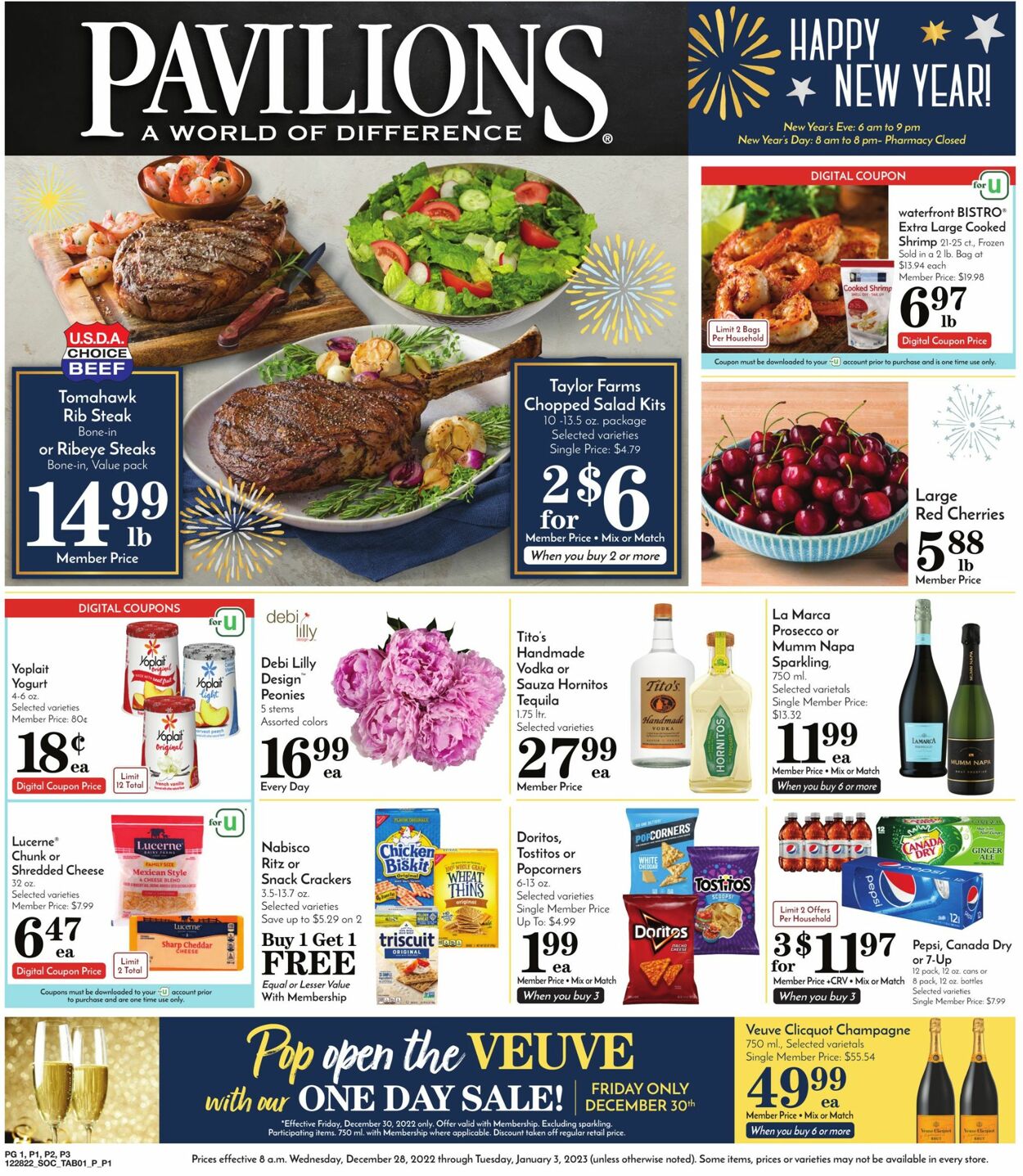 Pavilions Weekly Ad Circular - valid 12/28-01/03/2023