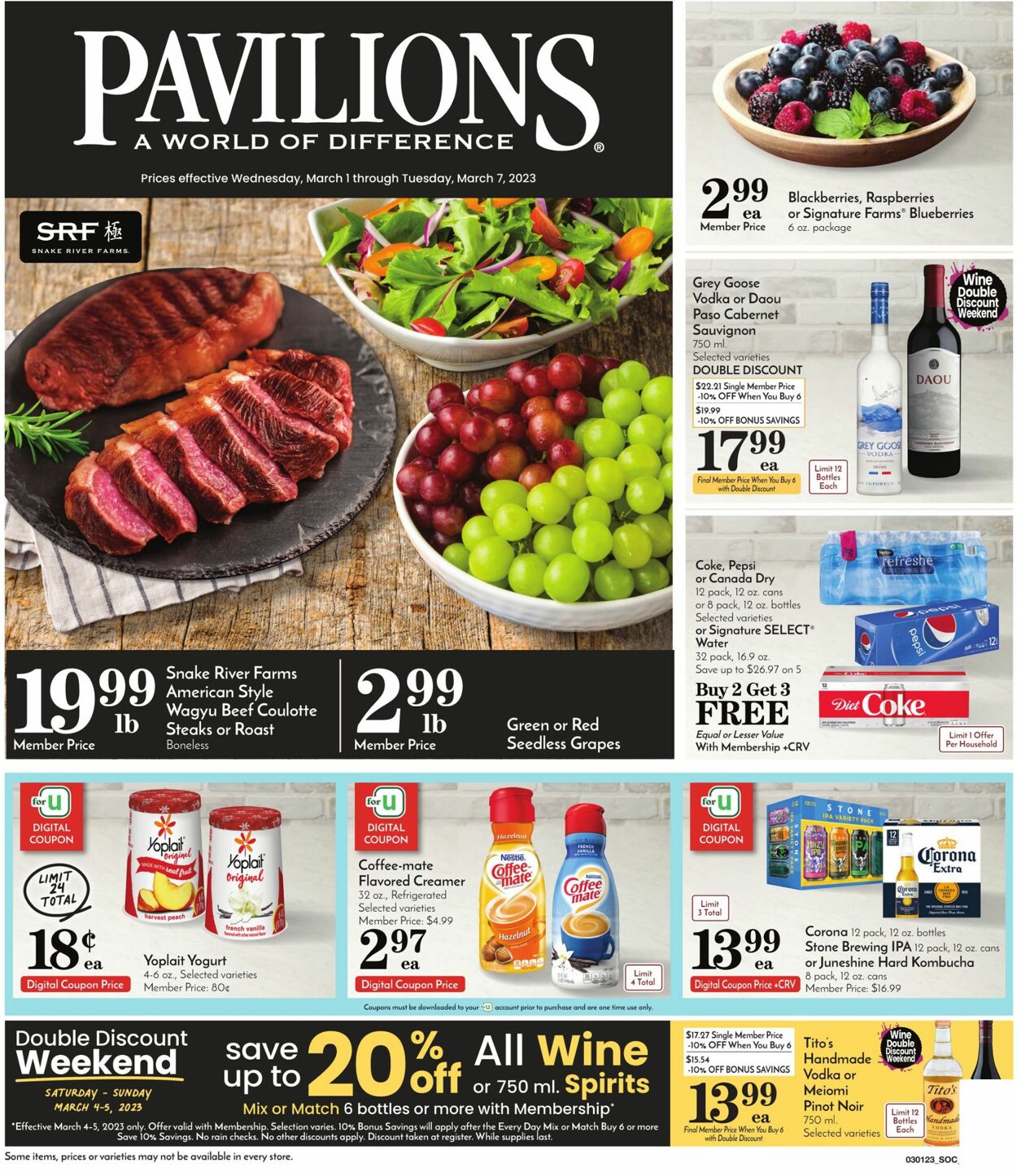 Pavilions Weekly Ad Circular - valid 03/01-03/07/2023