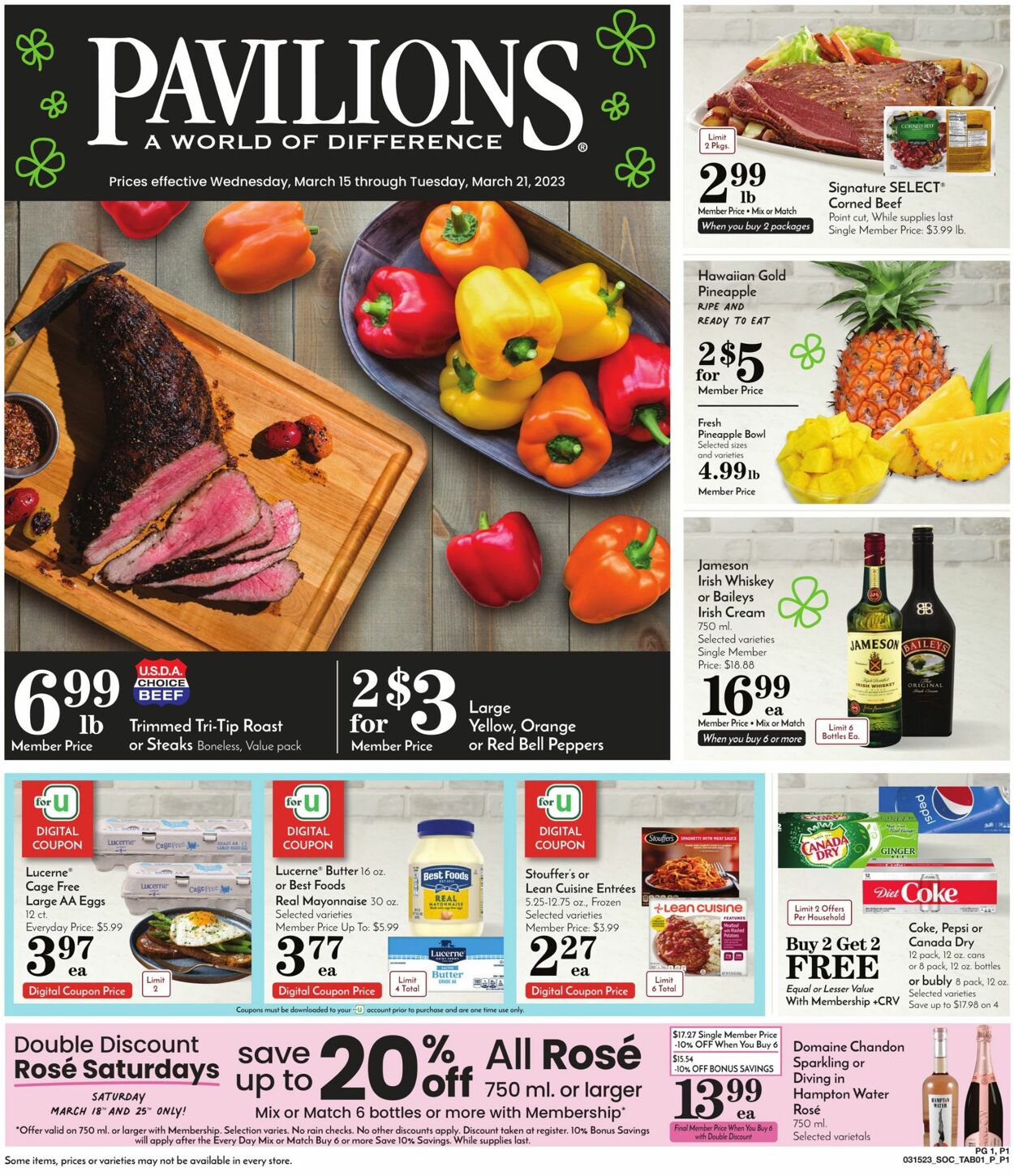 Pavilions Weekly Ad Circular - valid 03/15-03/21/2023