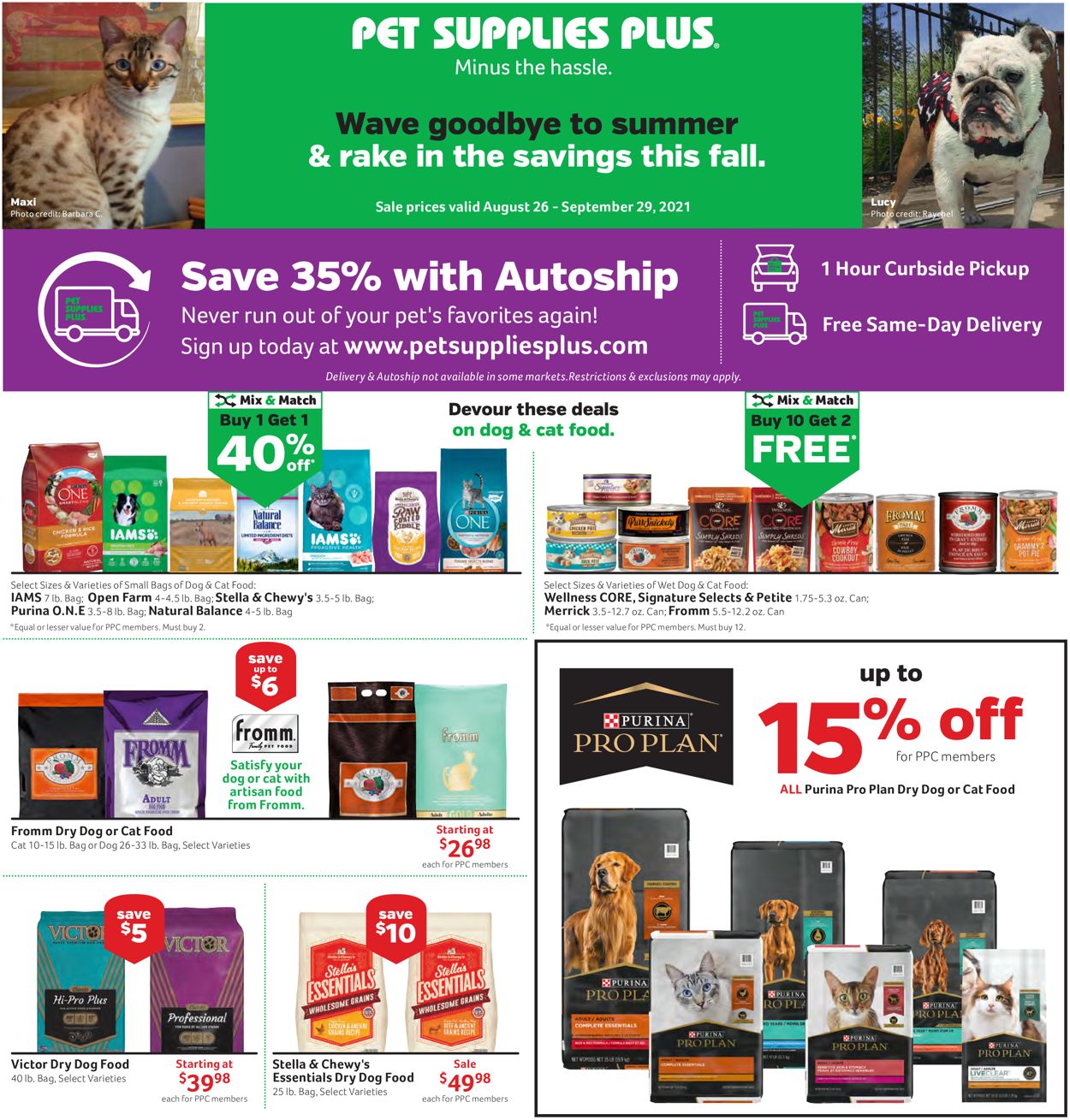 Pet Supplies Plus Weekly Ad Circular - valid 08/26-09/29/2021