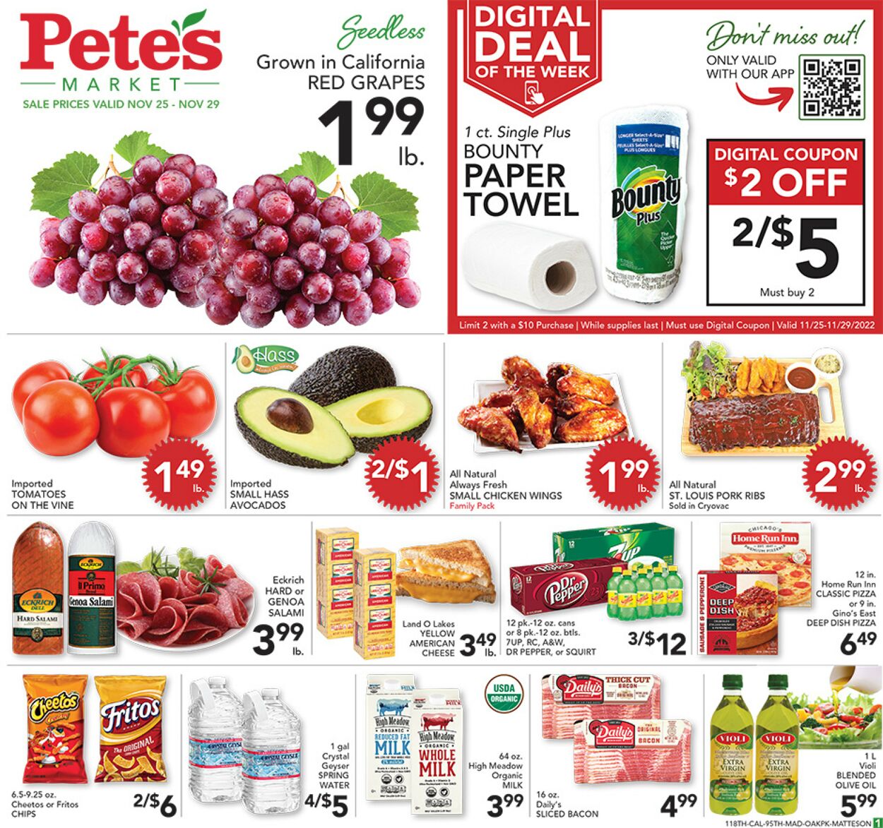 Pete's Fresh Market Weekly Ad Circular - valid 11/25-11/29/2022