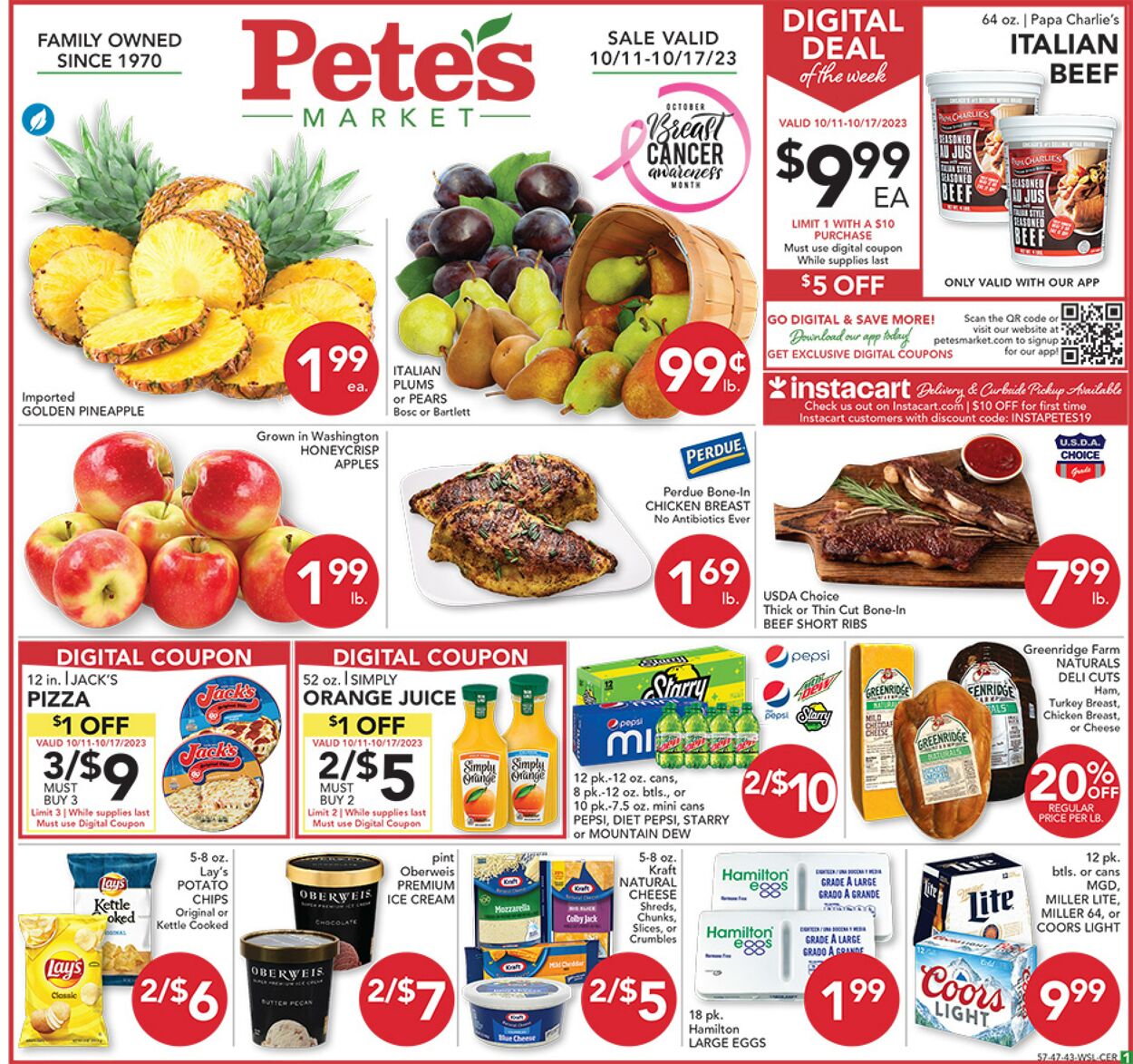 Pete's Fresh Market Weekly Ad Circular - valid 10/11-10/17/2023