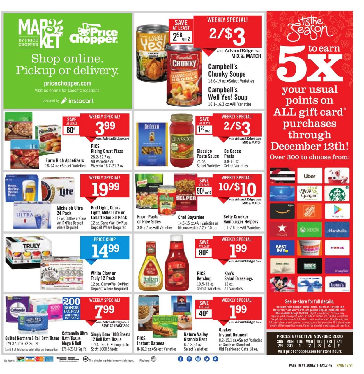 Price Chopper Cyber Monday 2020 Weekly Ad Circular - valid 11/29-12/05/2020 (Page 20)