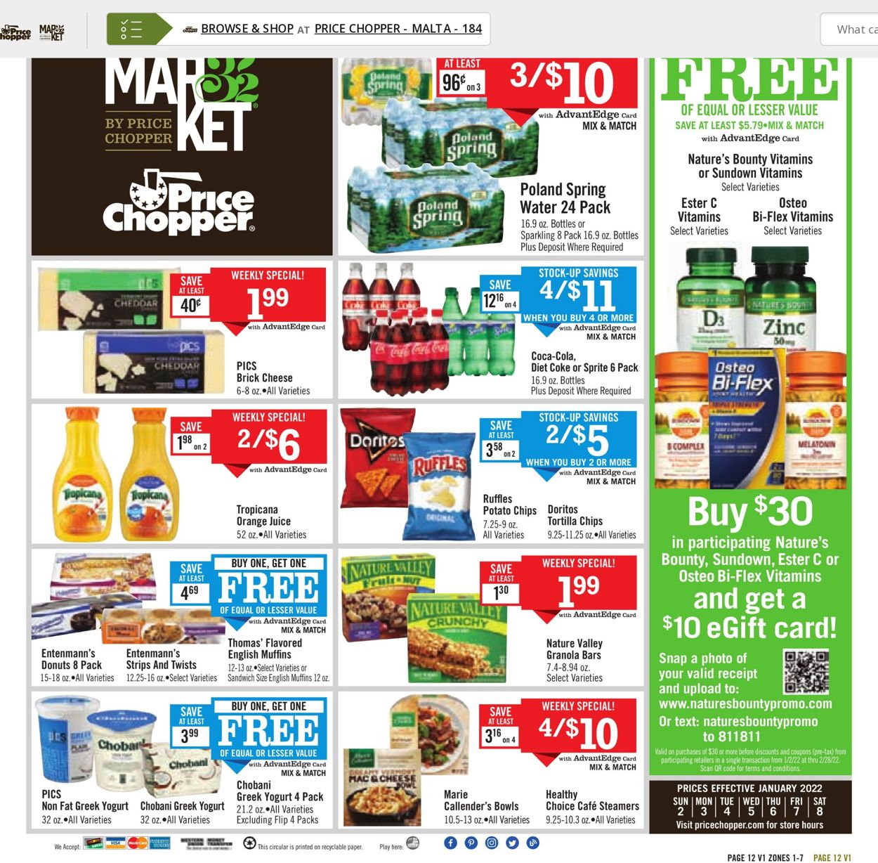 Price Chopper Weekly Ad Circular - valid 01/02-01/08/2022 (Page 12)