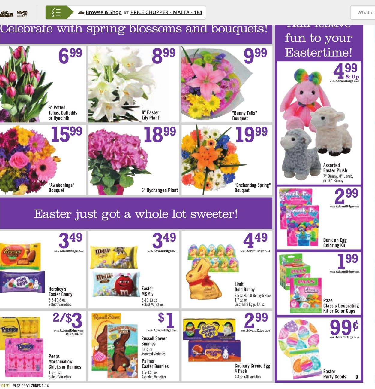 Price Chopper EASTER 2022 Weekly Ad Circular - valid 04/10-04/16/2022 (Page 9)