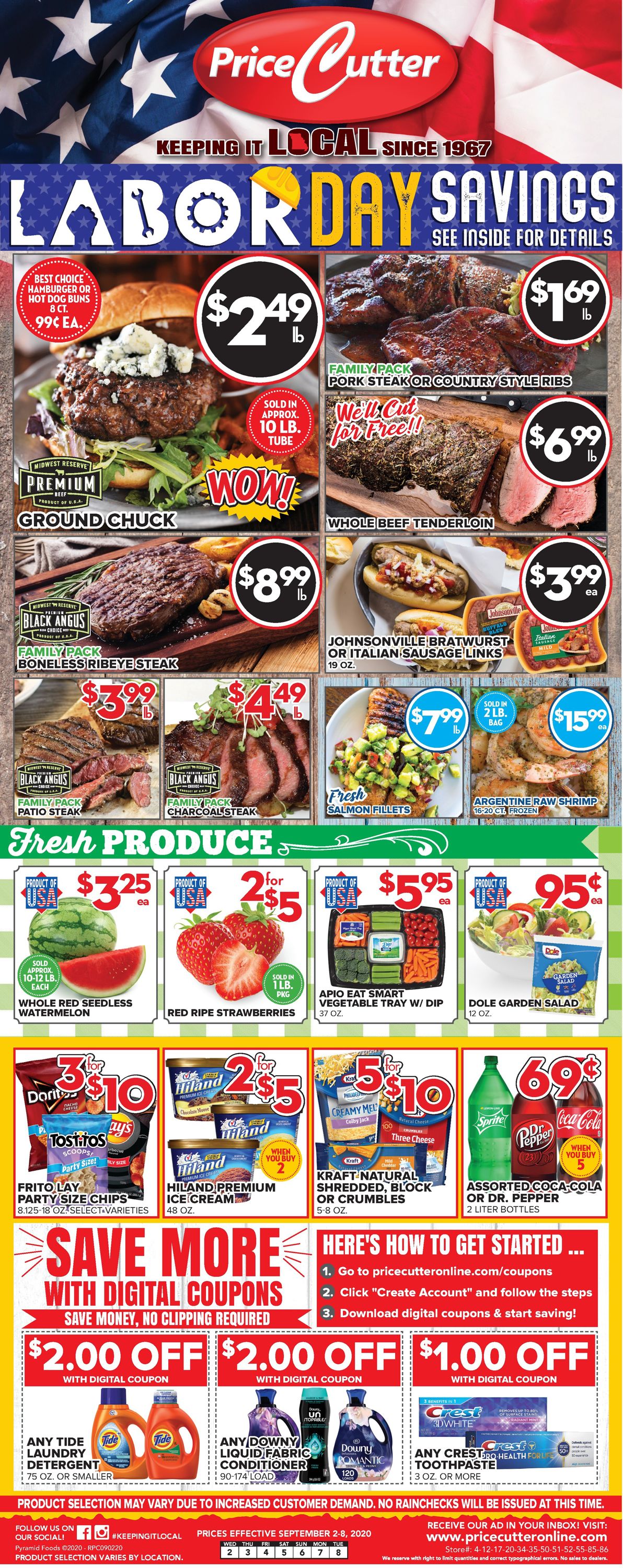 Price Cutter Weekly Ad Circular - valid 09/02-09/08/2020